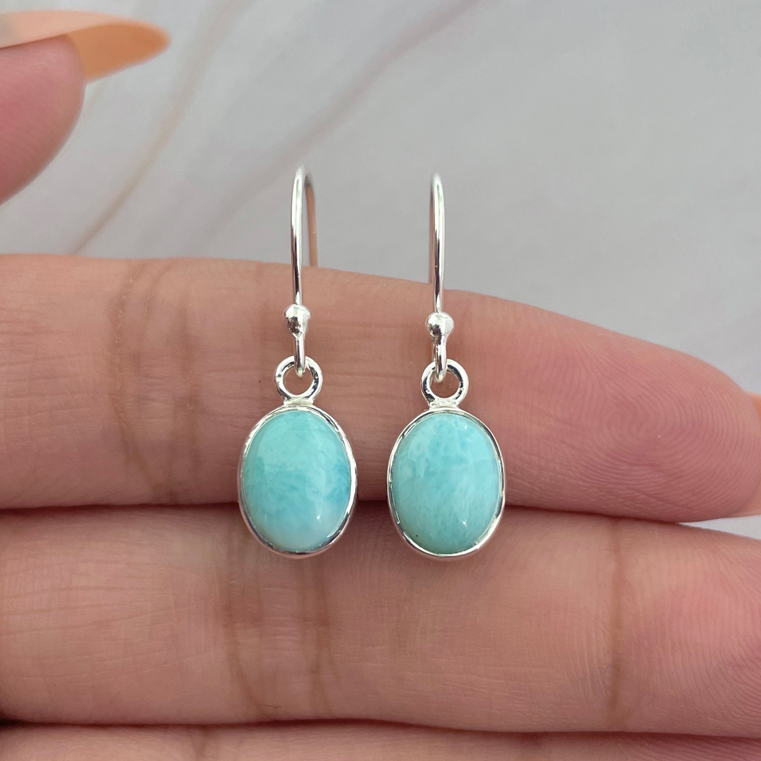 Larimar Earring-(LAR-E-2273.)
