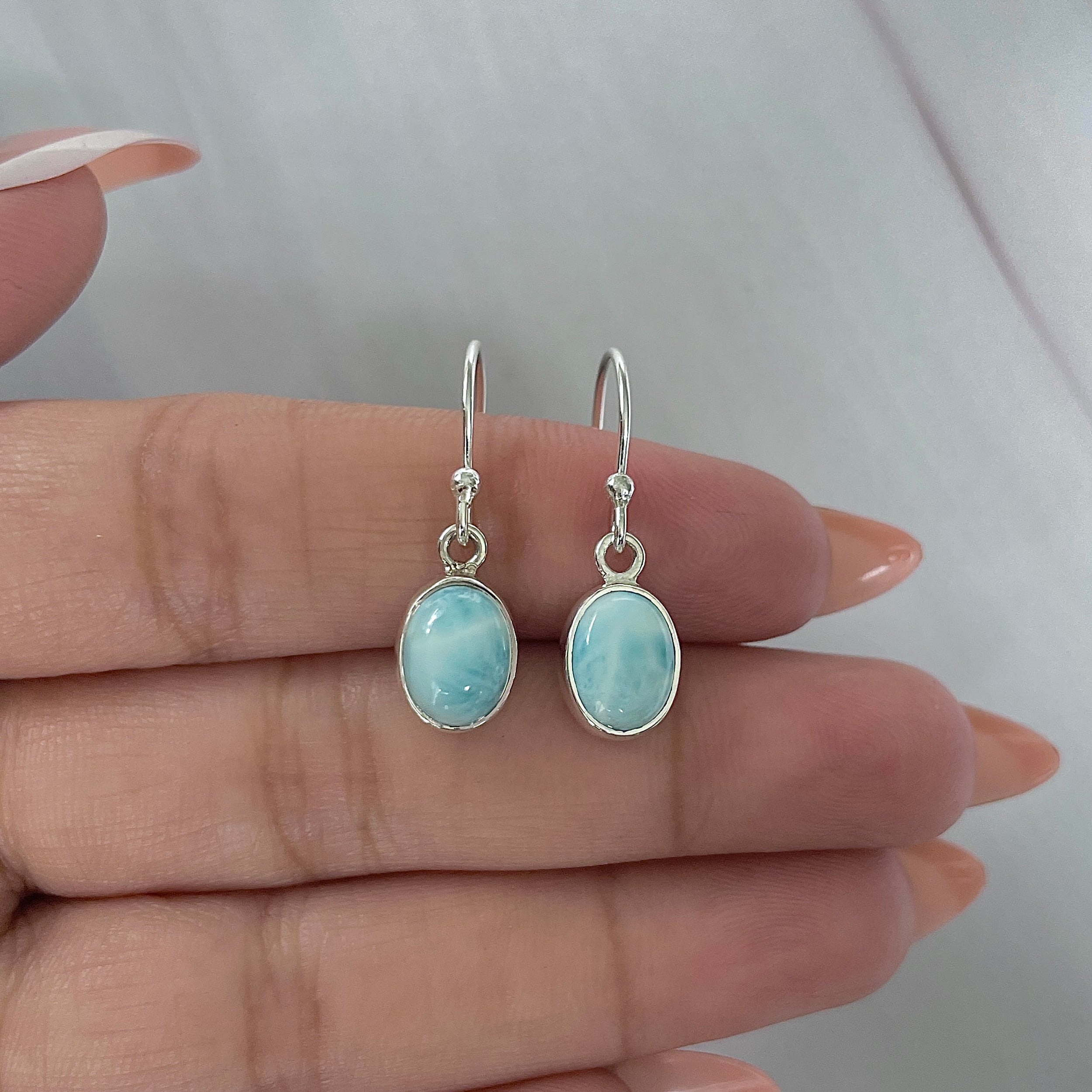 Larimar Earring-(LAR-E-2274.)