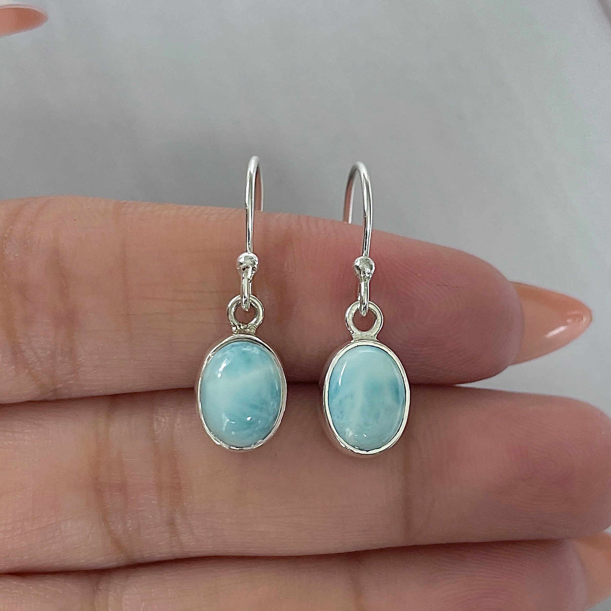Larimar Earring-(LAR-E-2274.)