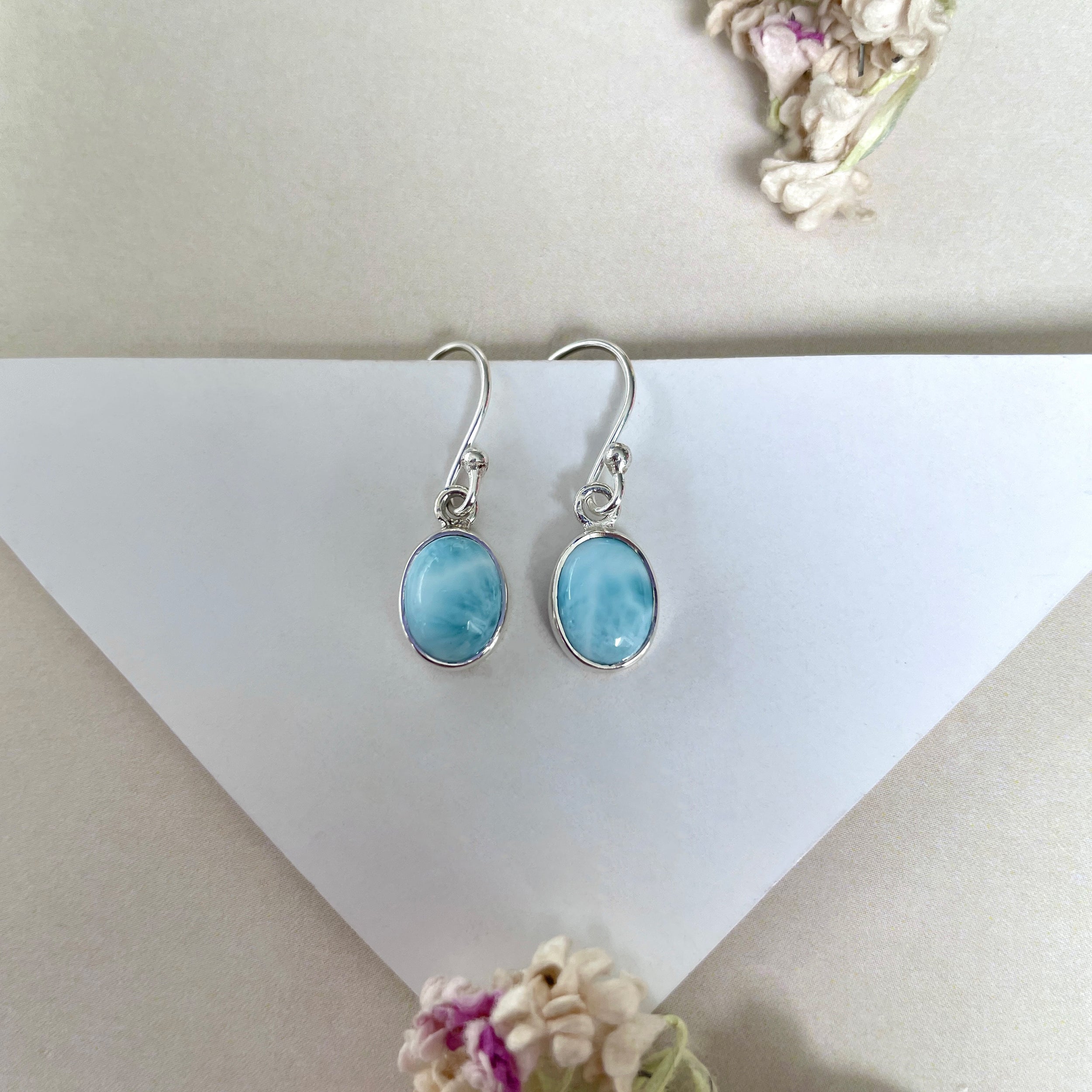 Larimar Earring-(LAR-E-2274.)
