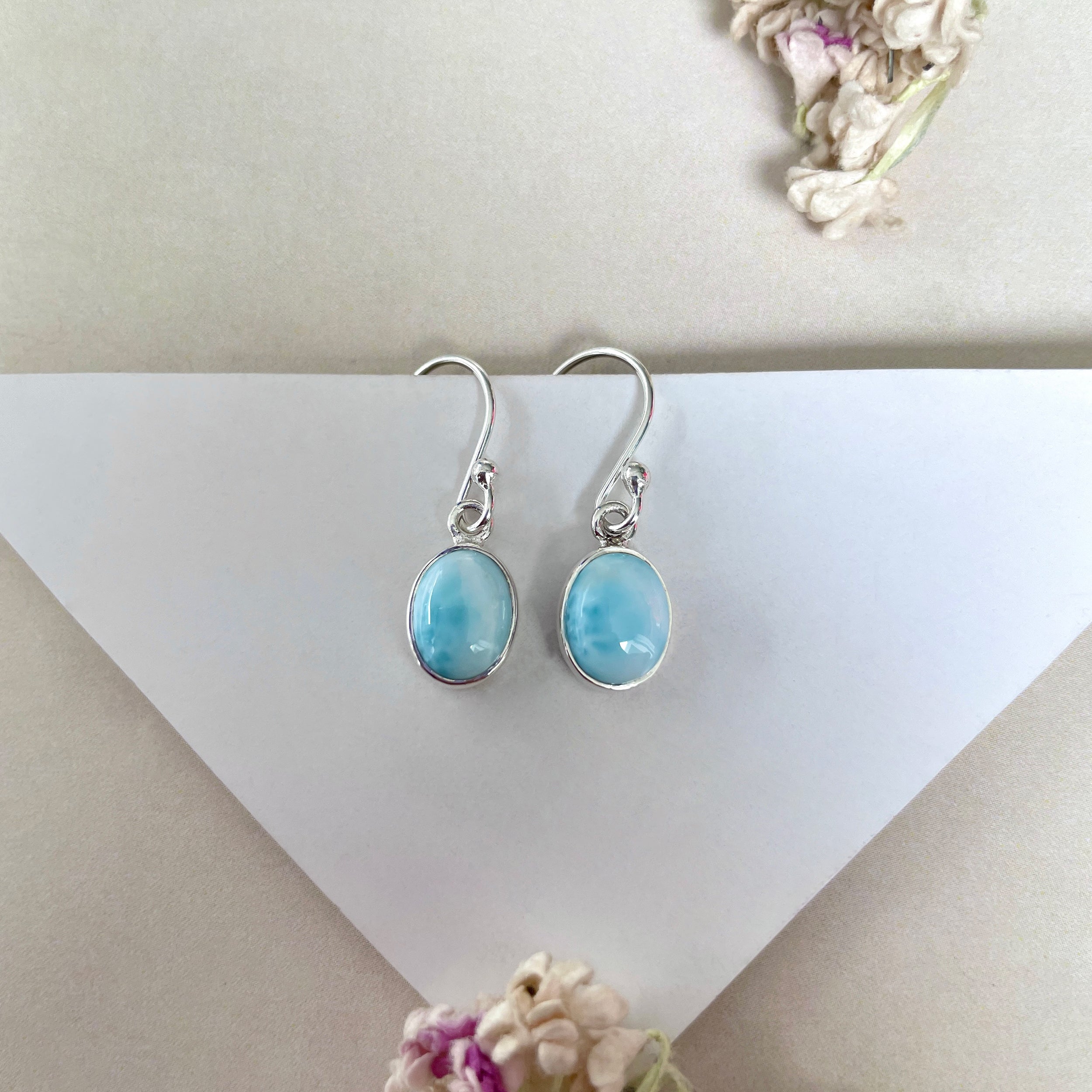 Larimar Earring-(LAR-E-2275.)
