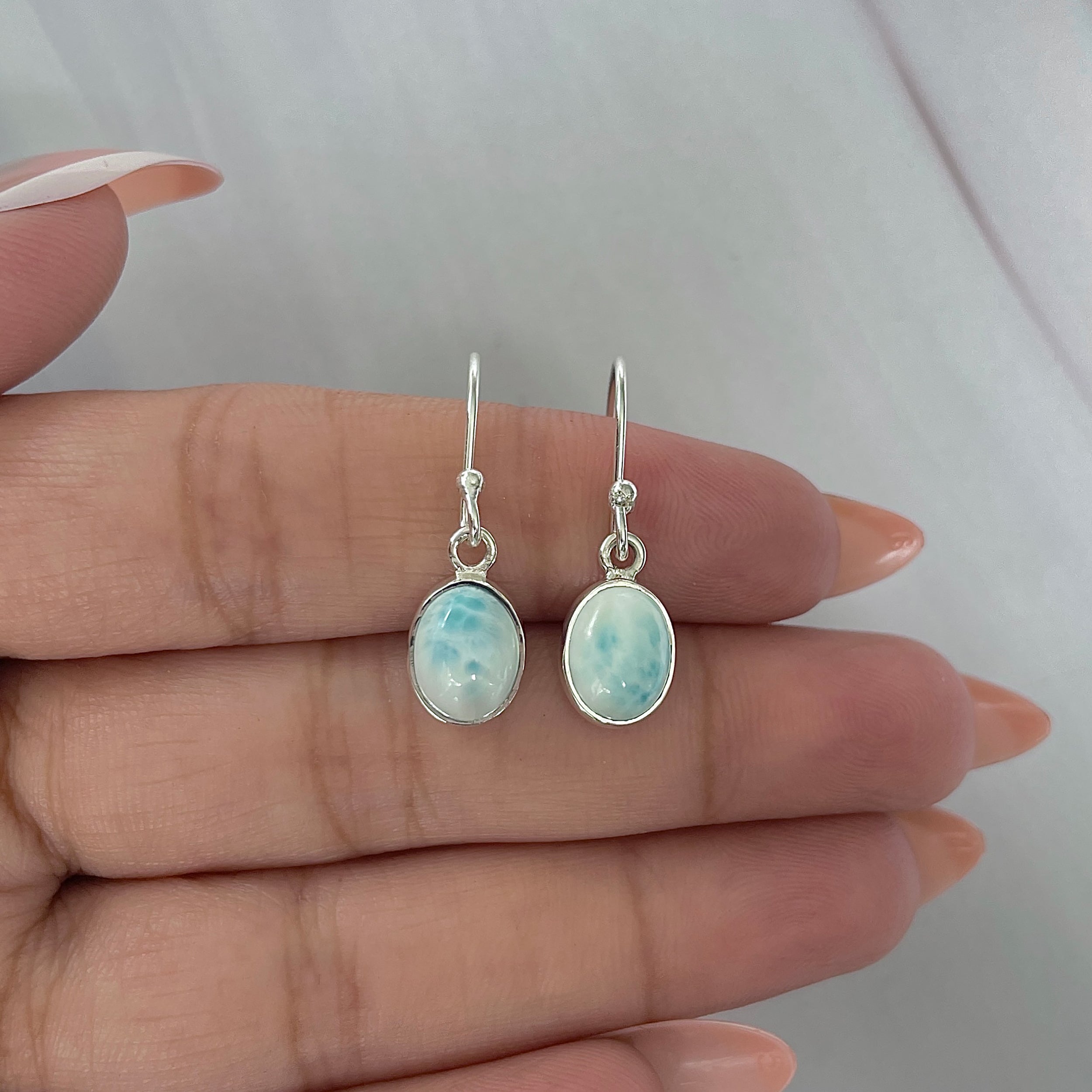 Larimar Earring-(LAR-E-2276.)
