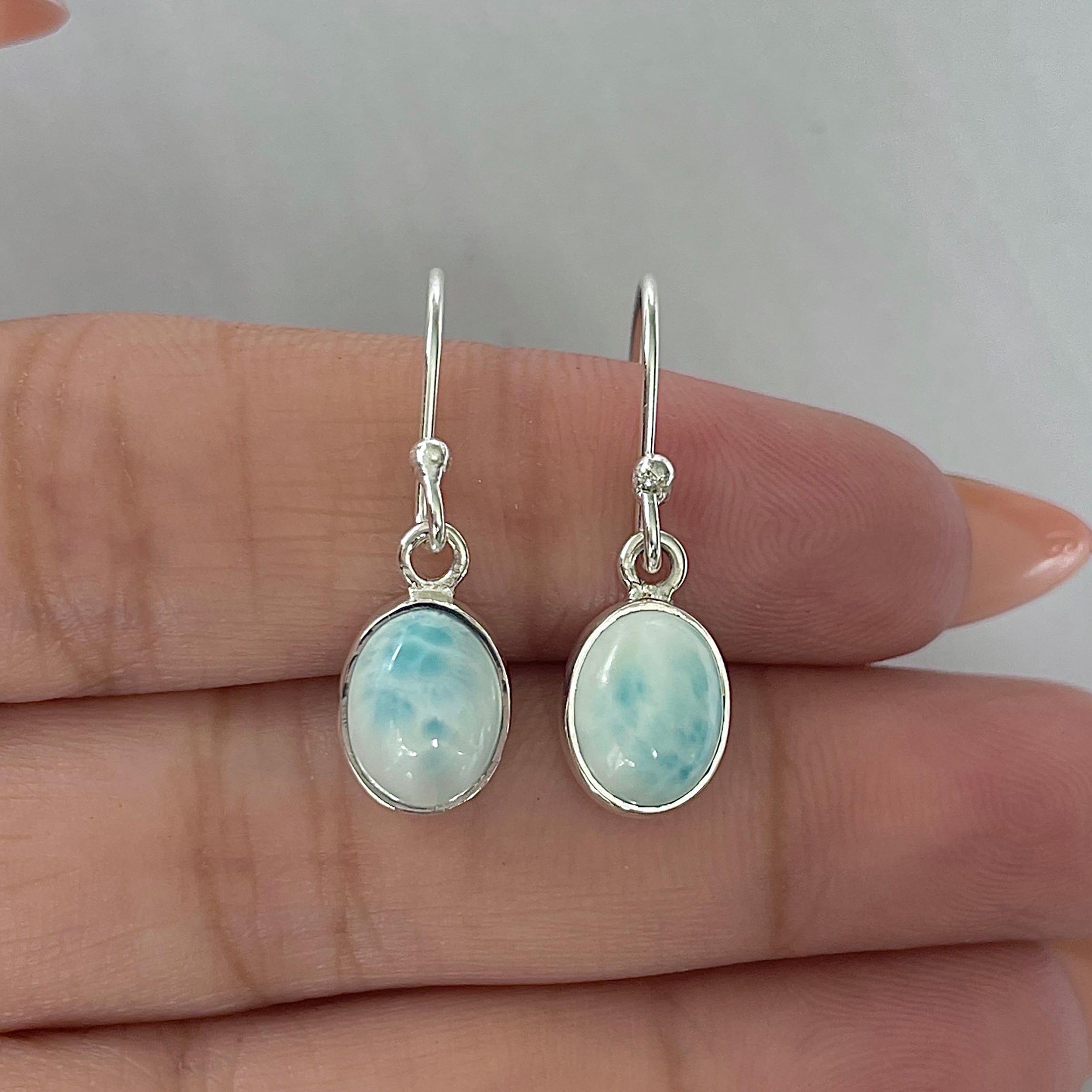 Larimar Earring-(LAR-E-2276.)