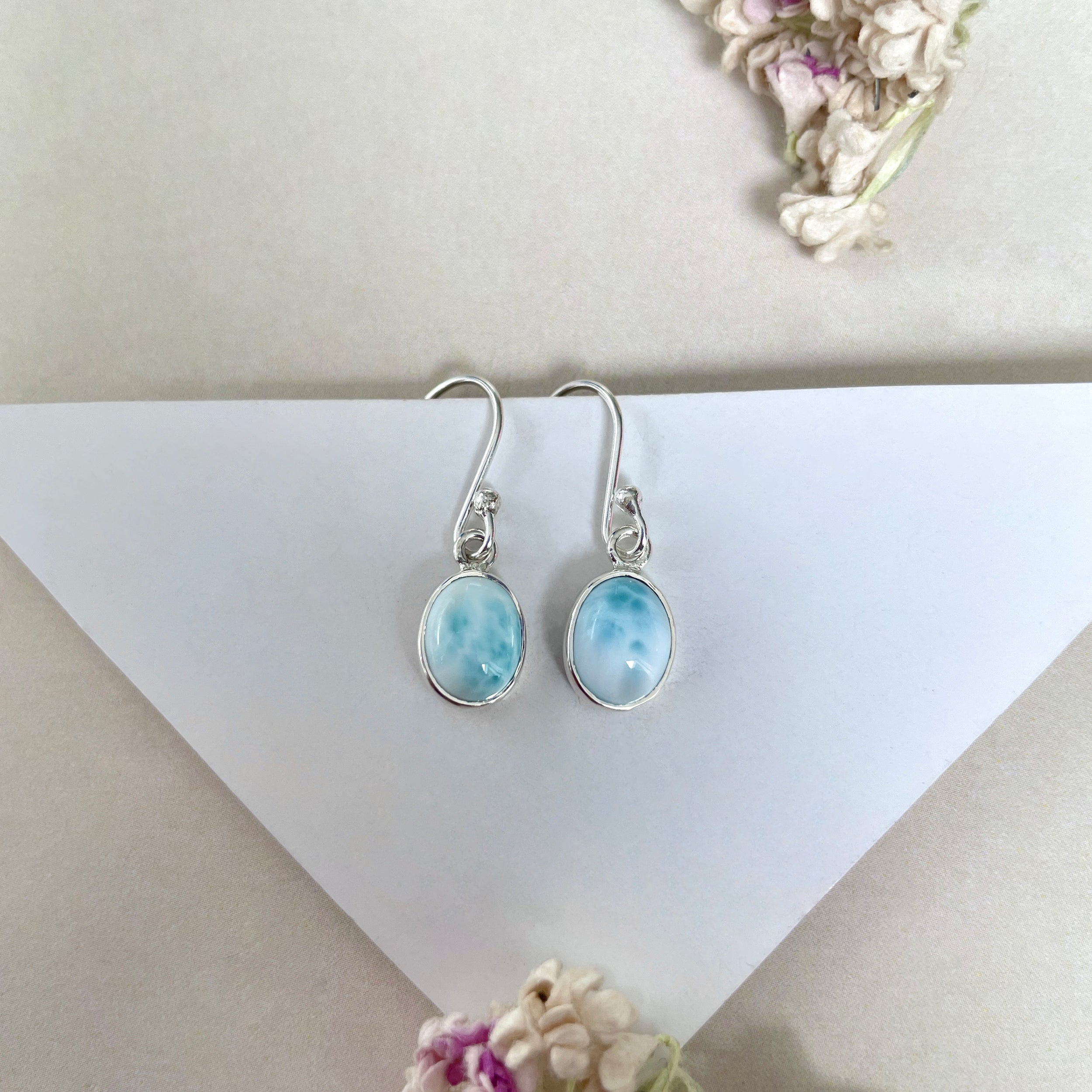 Larimar Earring-(LAR-E-2276.)