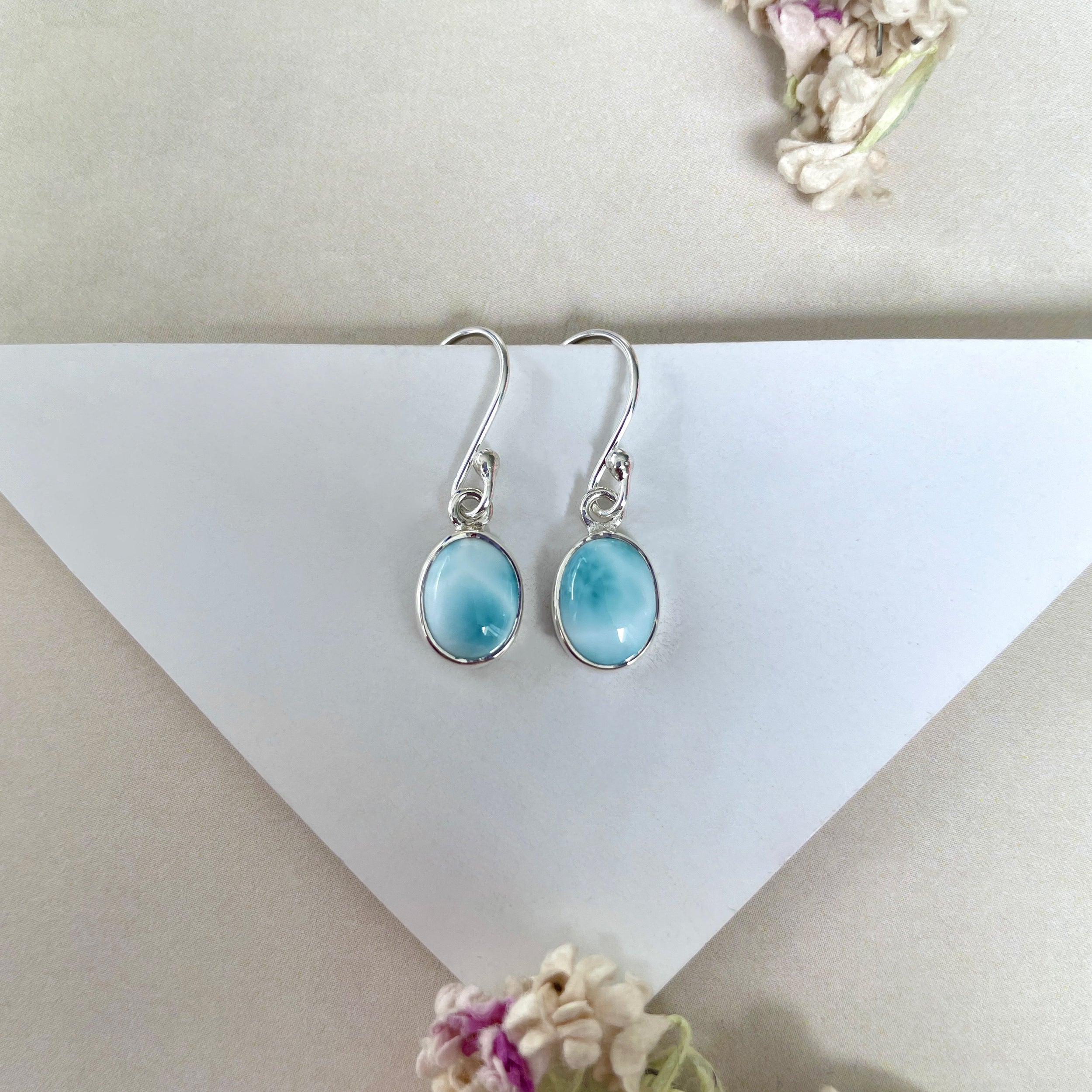 Larimar Earring-(LAR-E-2278.)