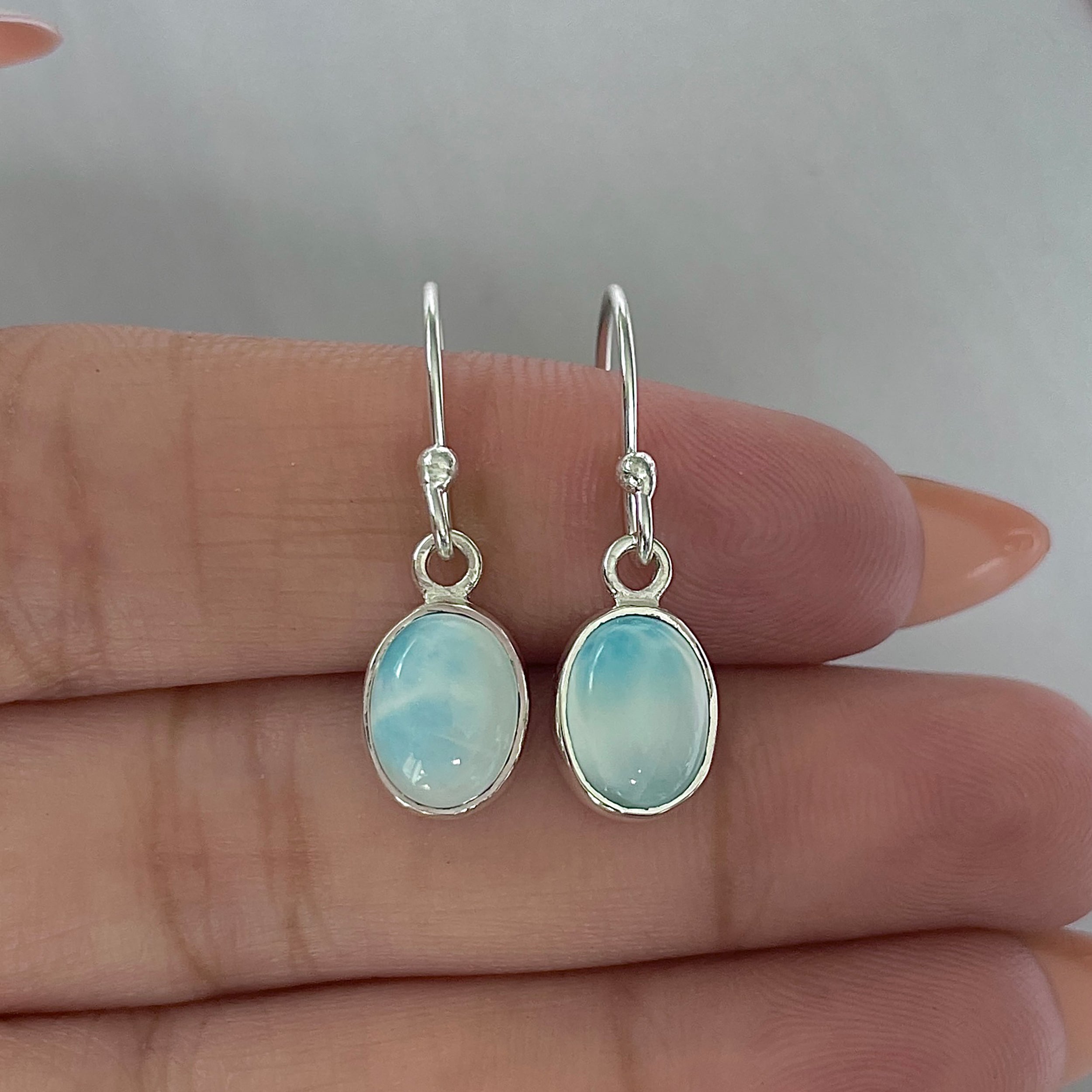 Larimar Earring-(LAR-E-2279.)