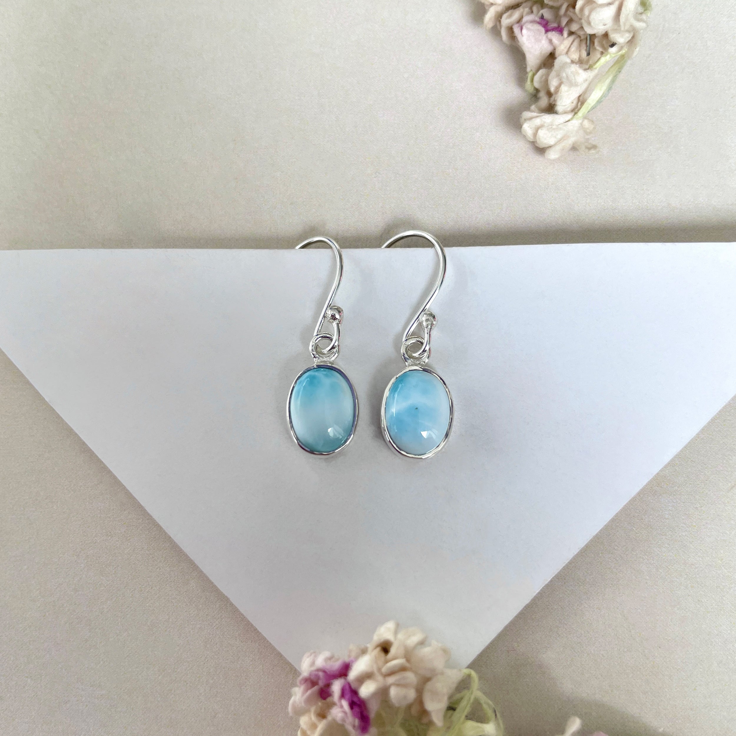Larimar Earring-(LAR-E-2279.)