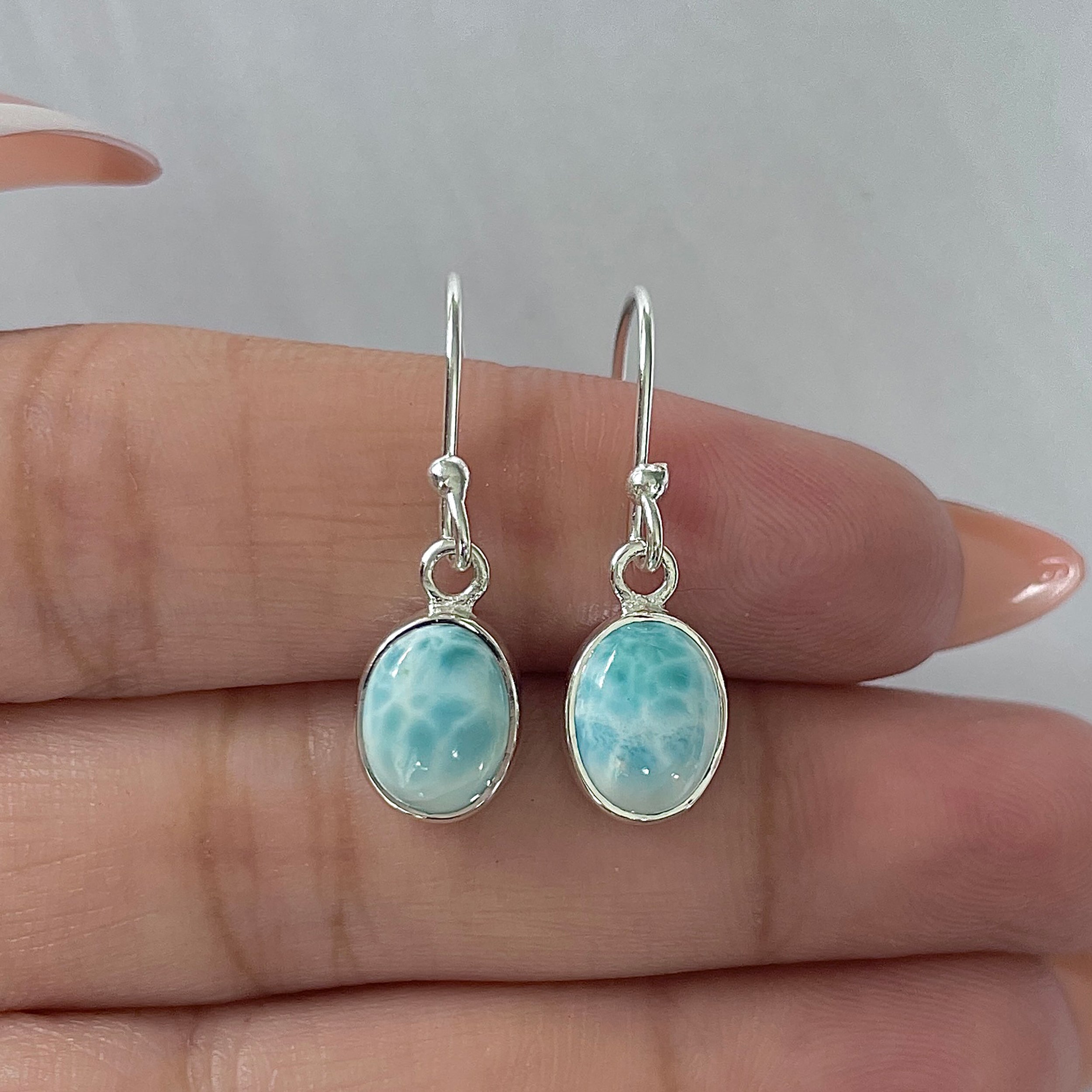 Larimar Earring-(LAR-E-2280.)