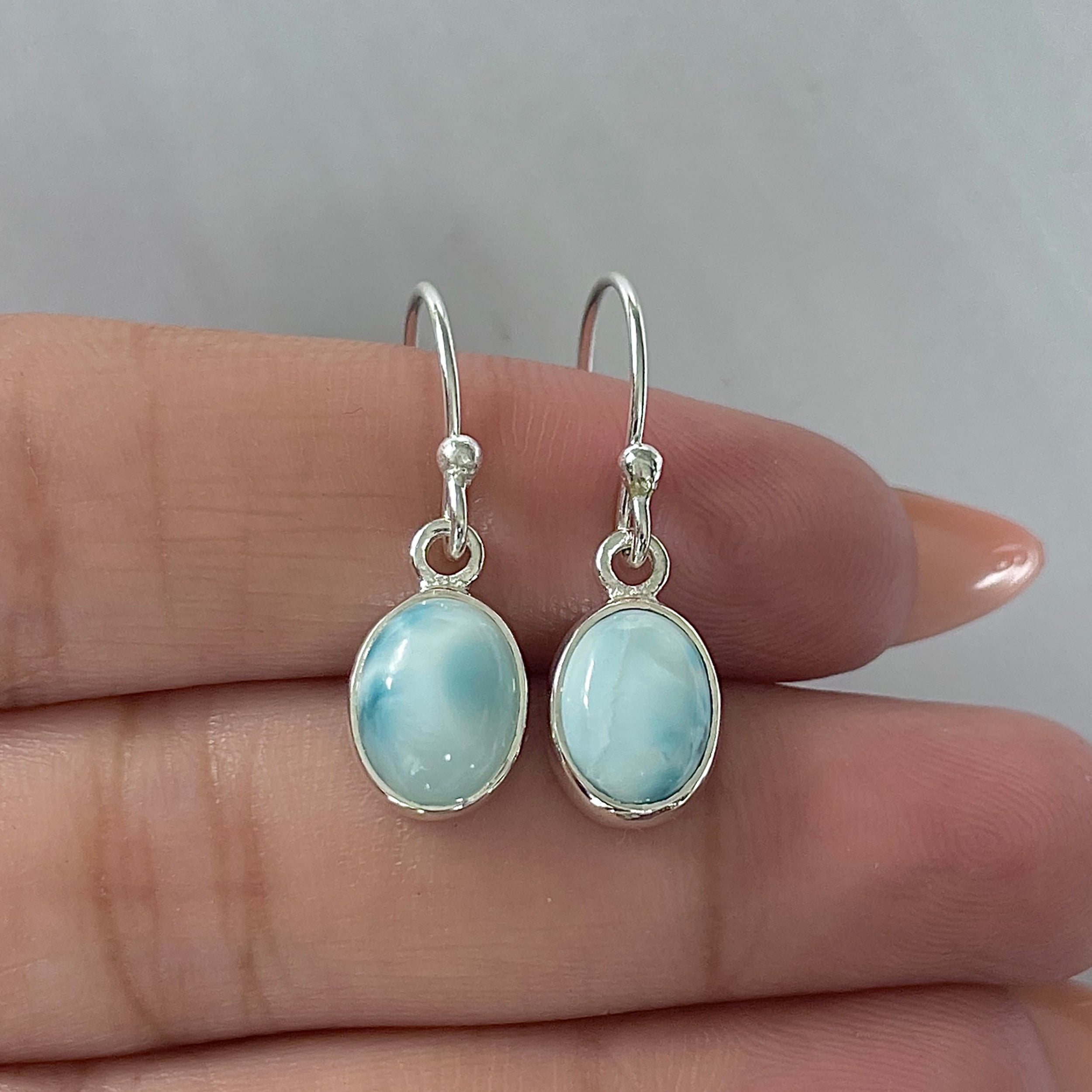 Larimar Earring-(LAR-E-2281.)