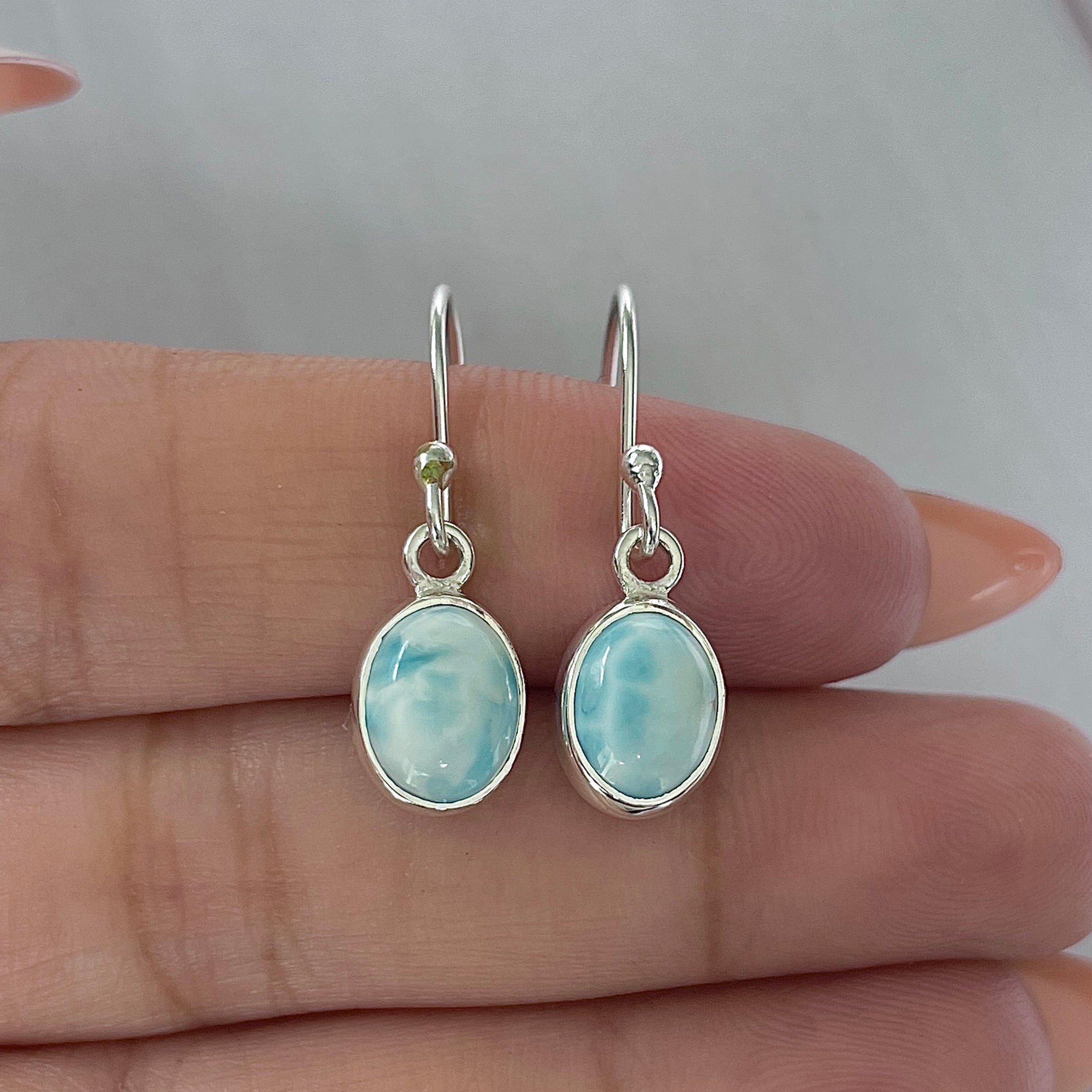 Larimar Earring-(LAR-E-2283.)