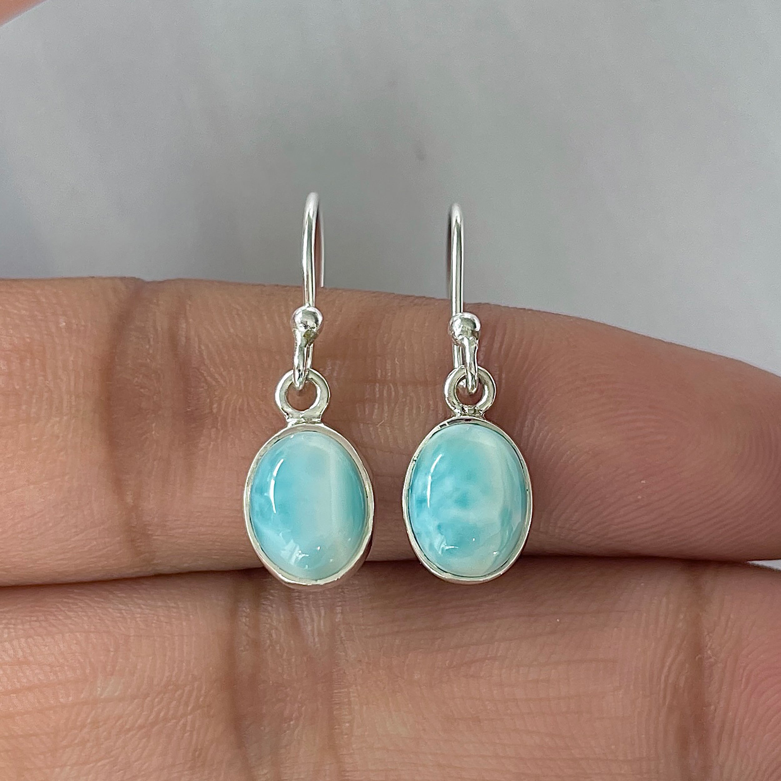 Larimar Earring-(LAR-E-2284.)