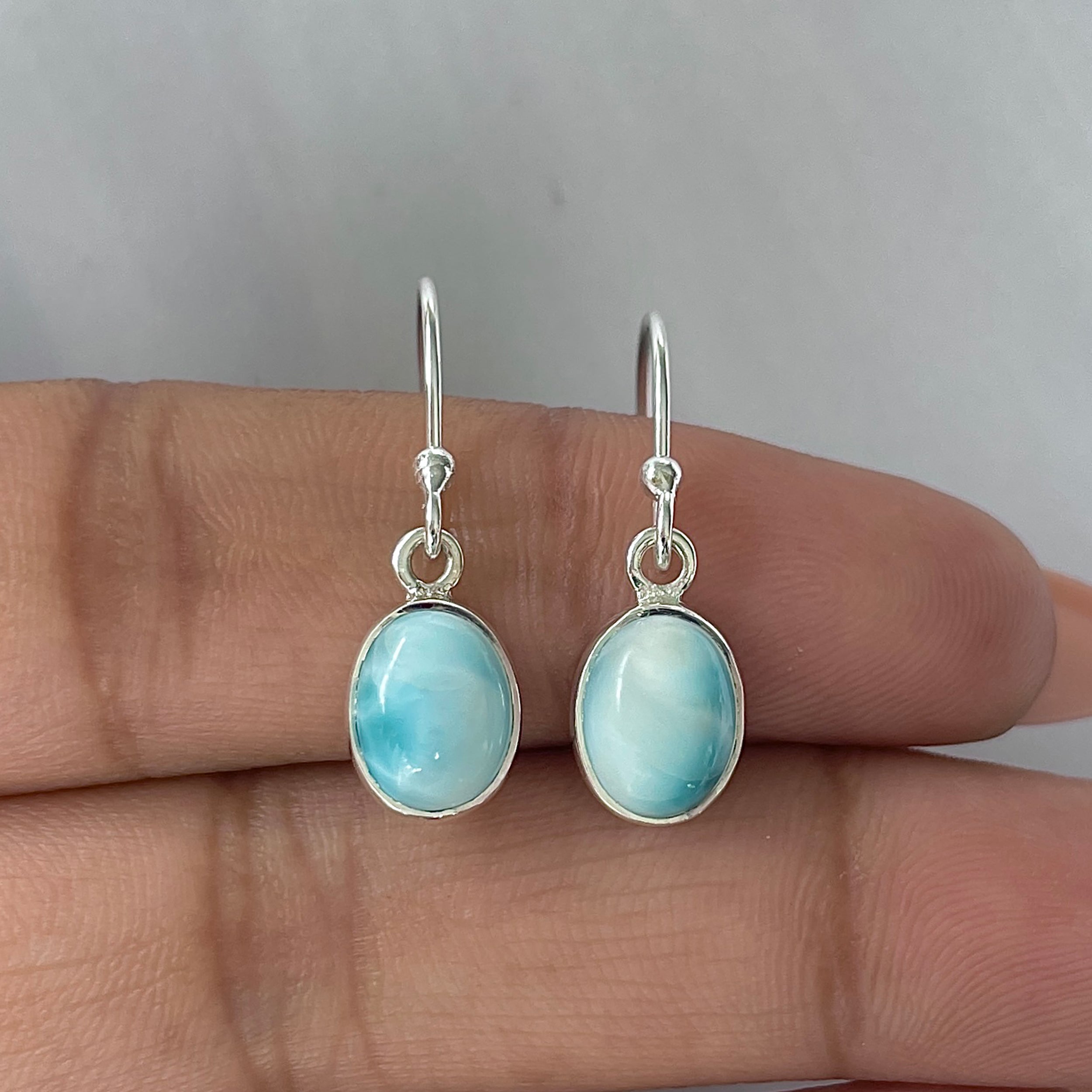 Larimar Earring-(LAR-E-2285.)