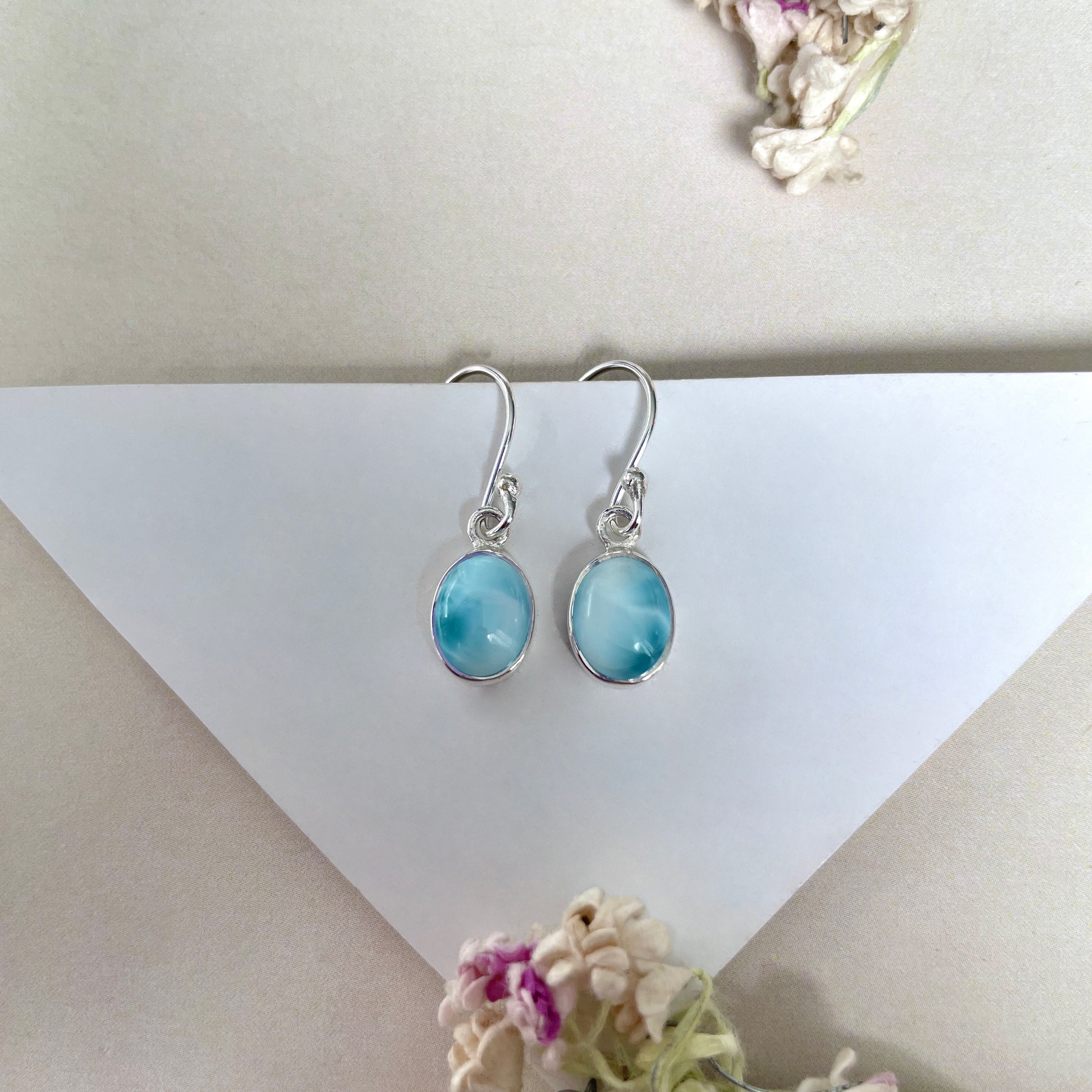 Larimar Earring-(LAR-E-2285.)