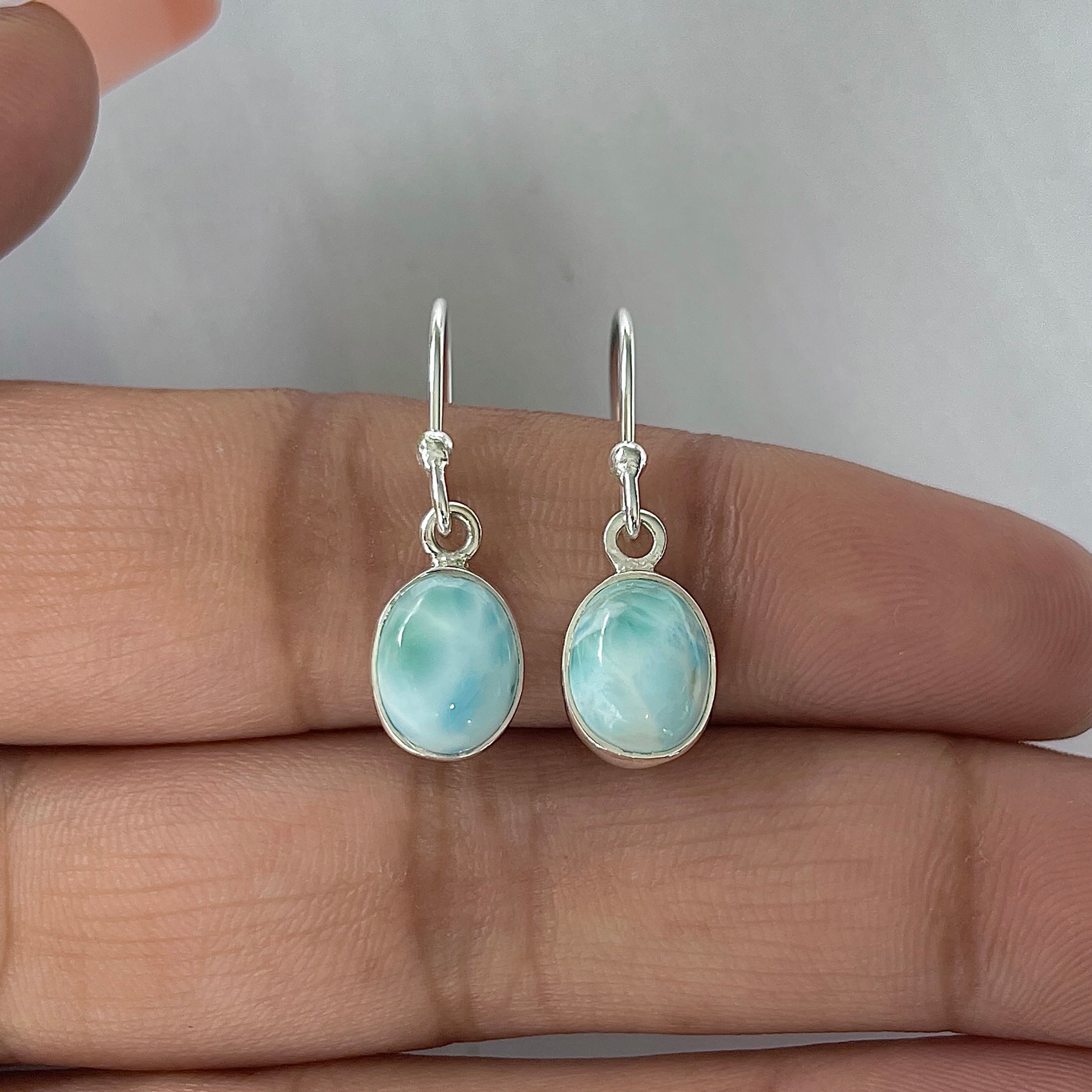 Larimar Earring-(LAR-E-2286.)