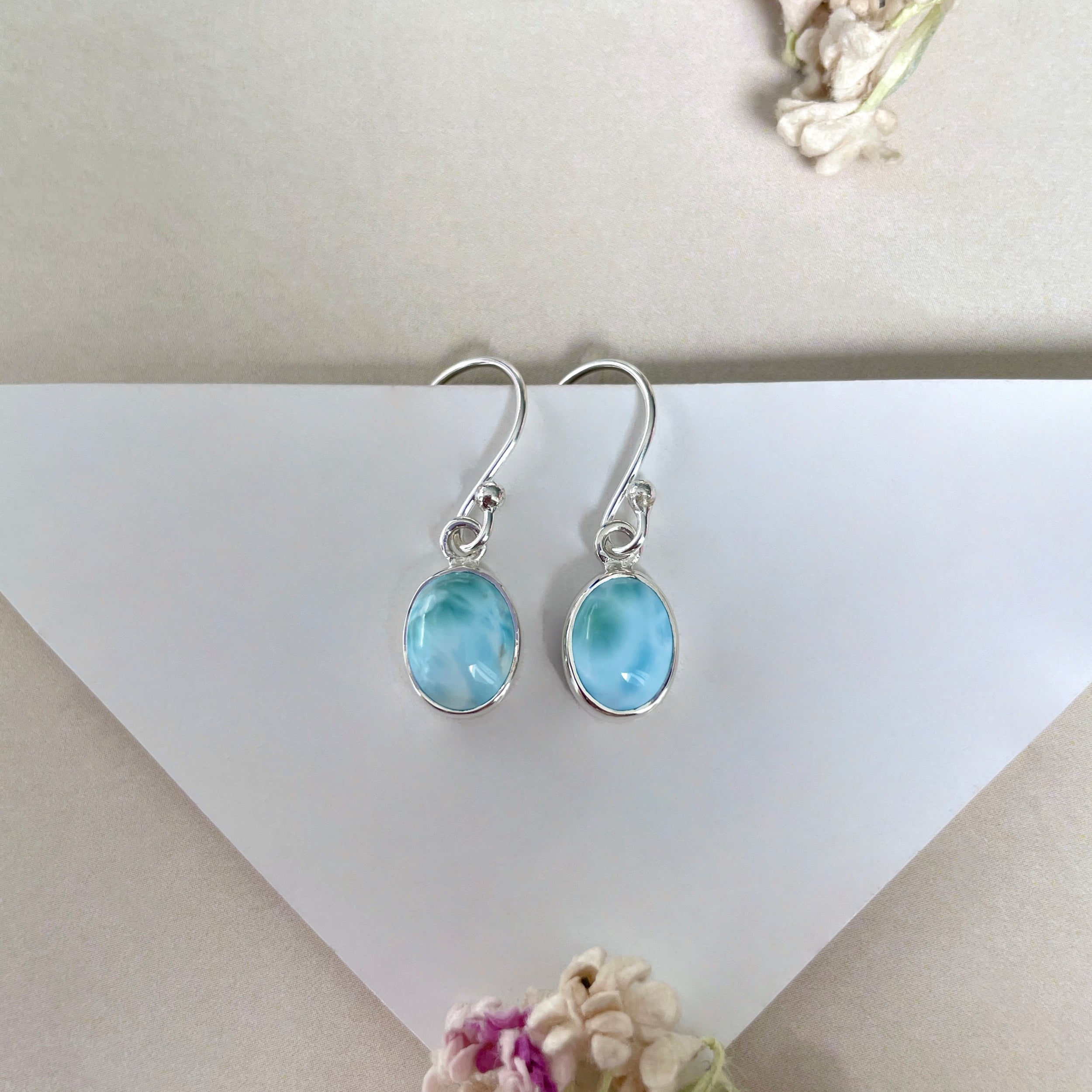 Larimar Earring-(LAR-E-2286.)