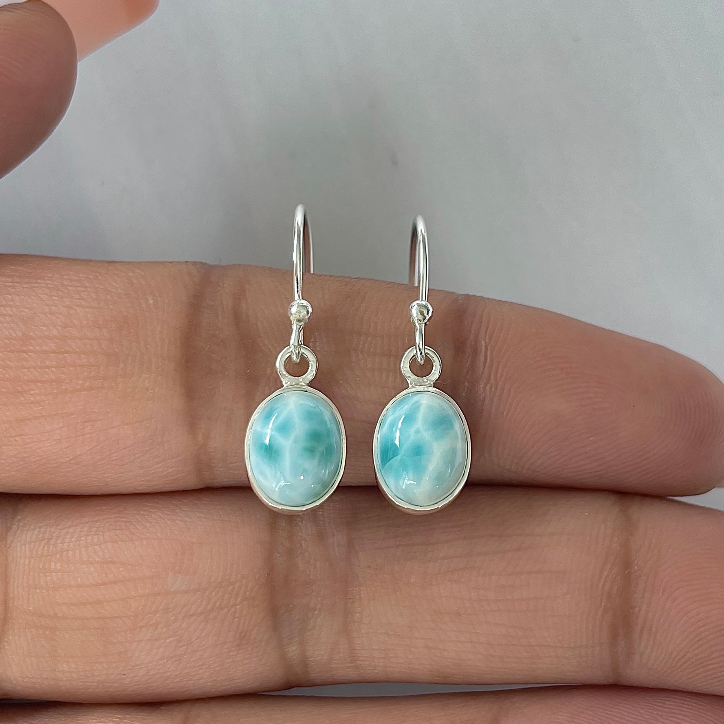 Larimar Earring-(LAR-E-2287.)