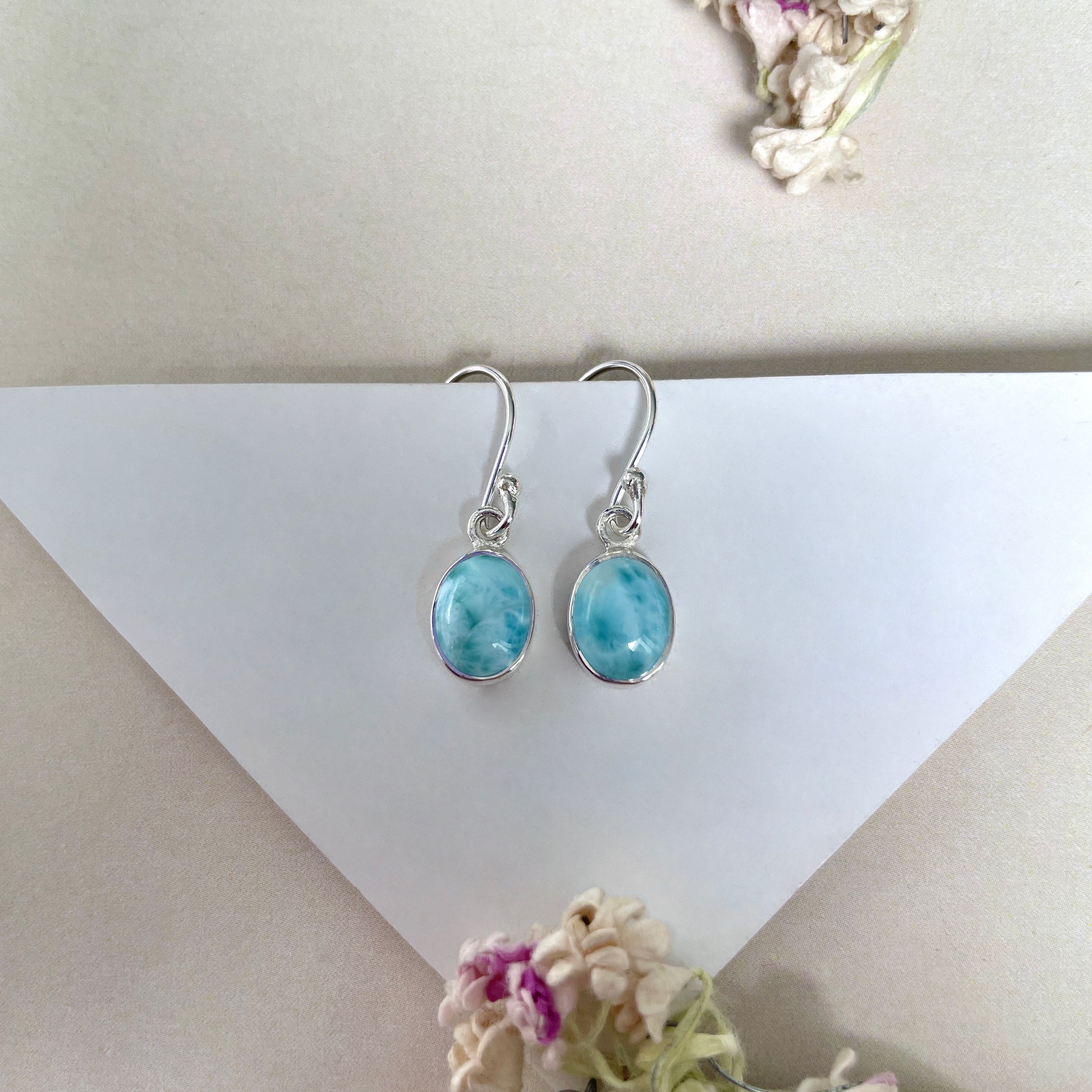 Larimar Earring-(LAR-E-2288.)