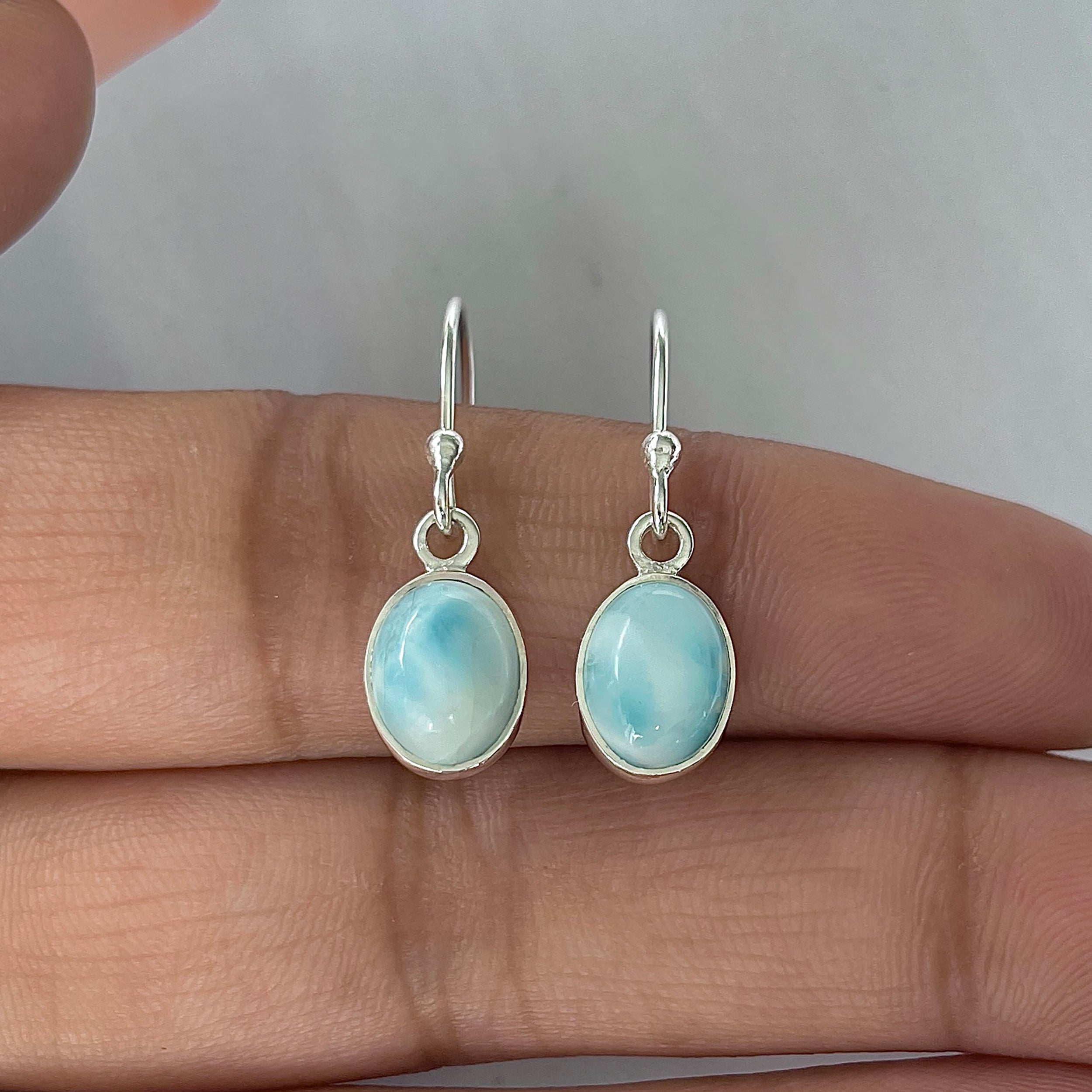 Larimar Earring-(LAR-E-2289.)