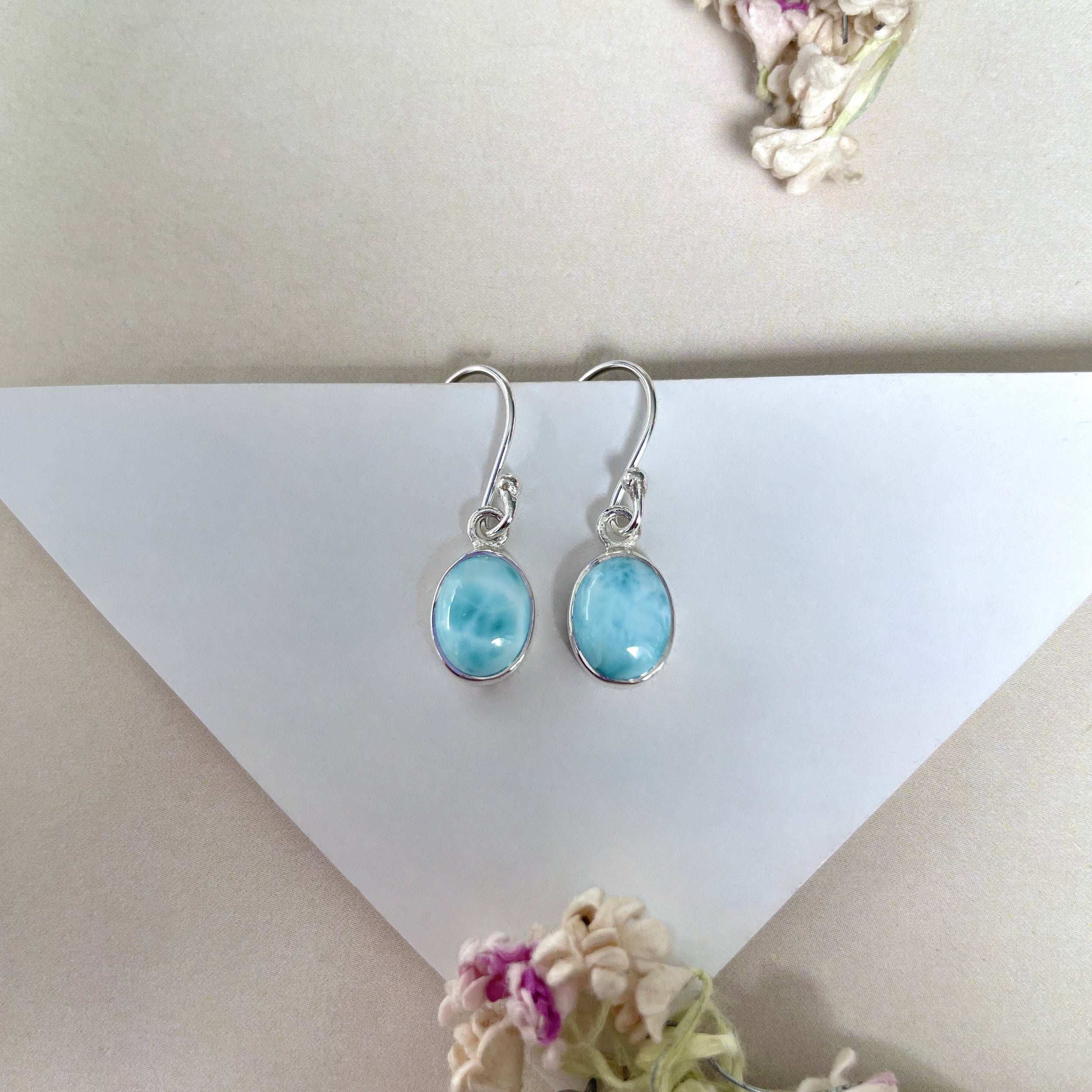 Larimar Earring-(LAR-E-2291.)