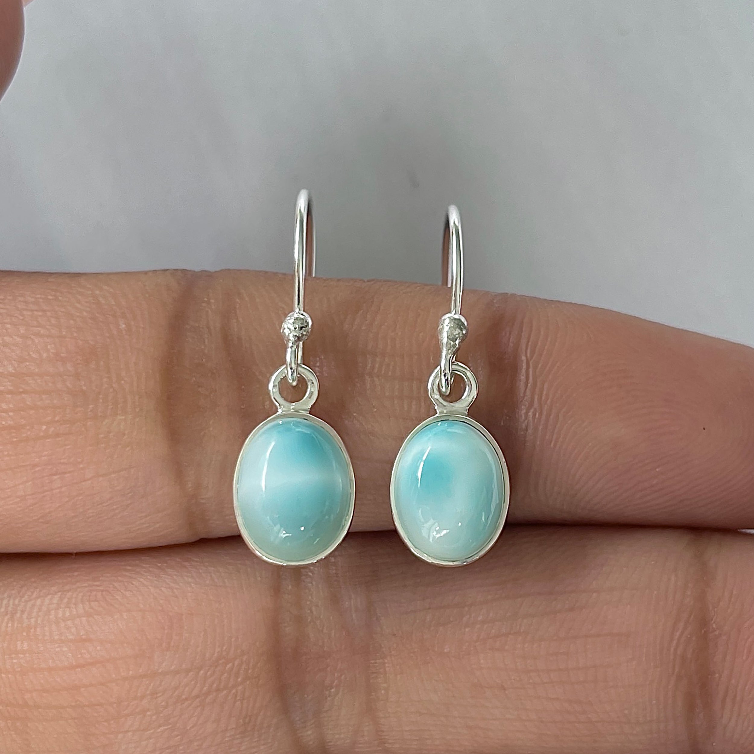 Larimar Earring-(LAR-E-2292.)