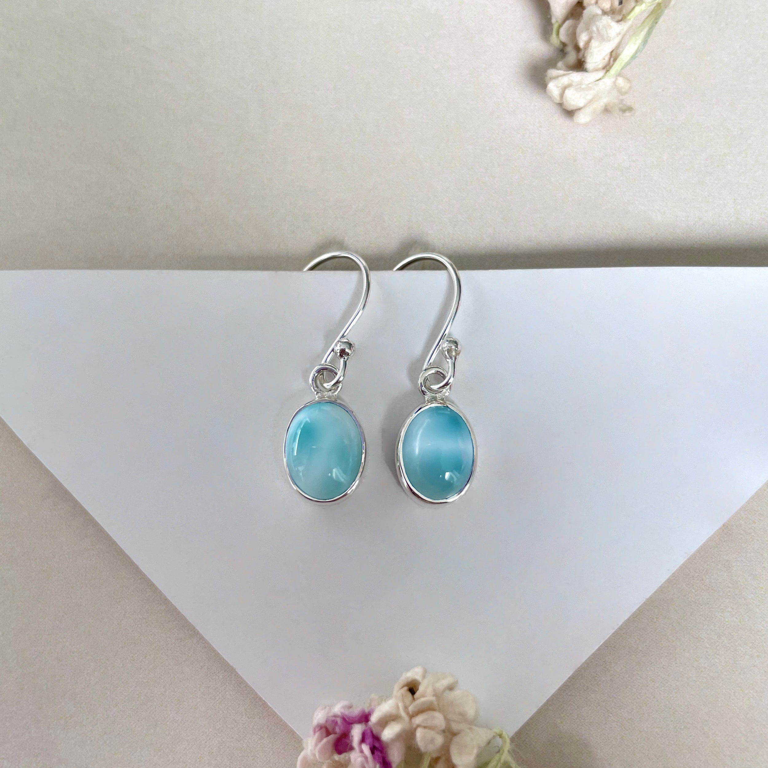 Larimar Earring-(LAR-E-2292.)