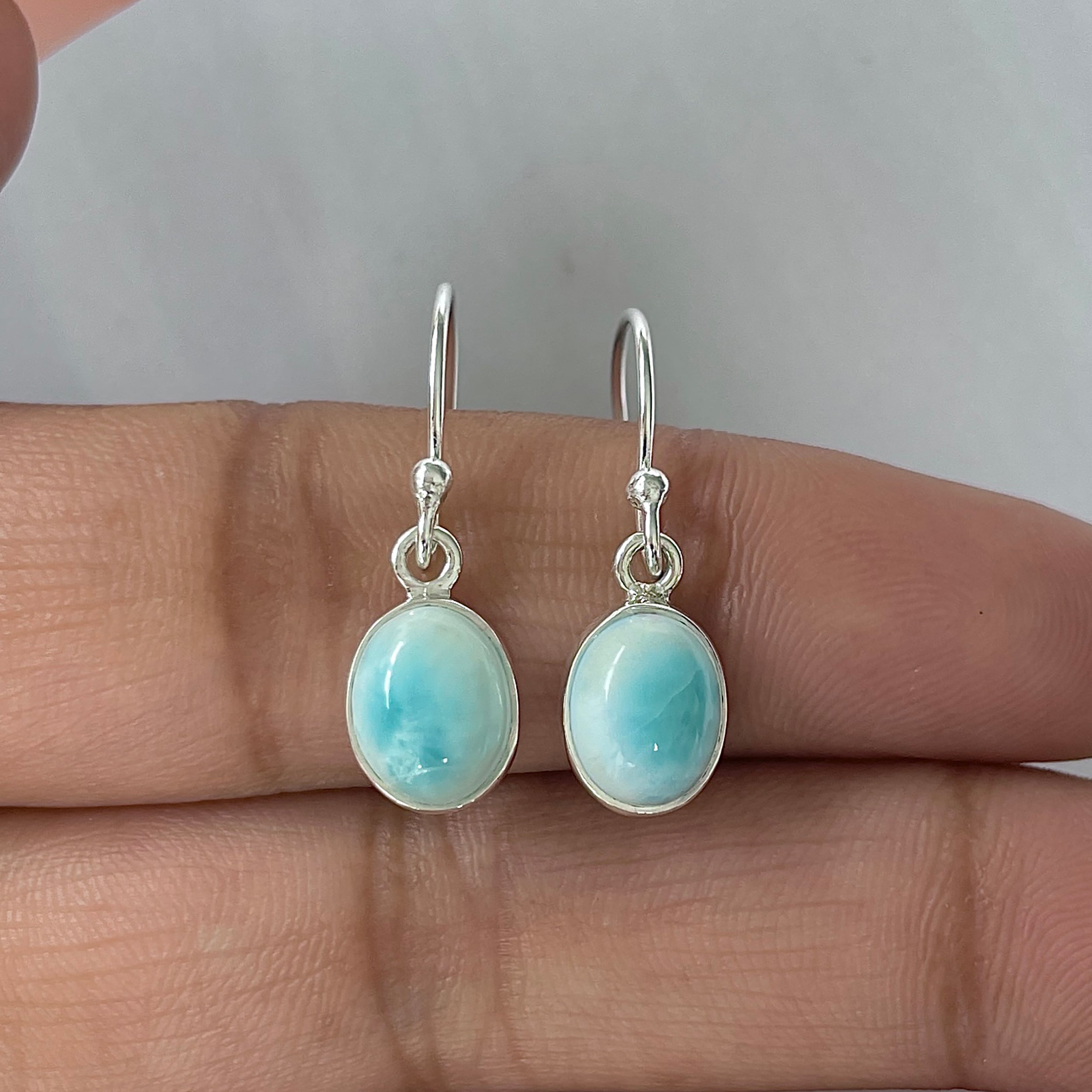 Larimar Earring-(LAR-E-2293.)