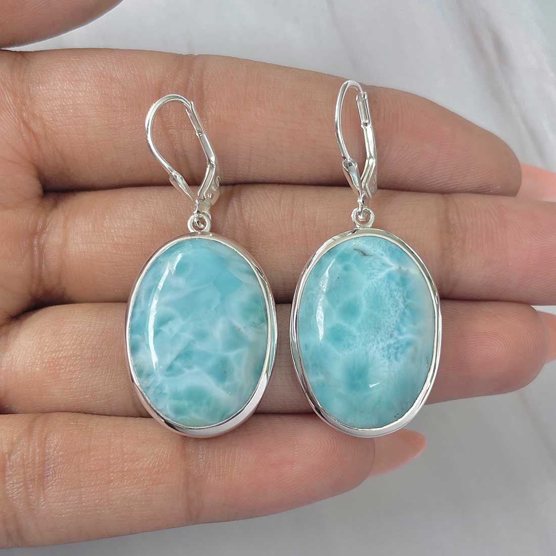 Larimar Earring-LAR-E-(237.)