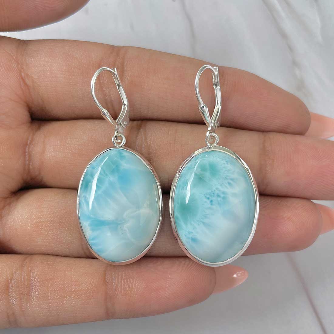Larimar Earring-LAR-E-(263.)