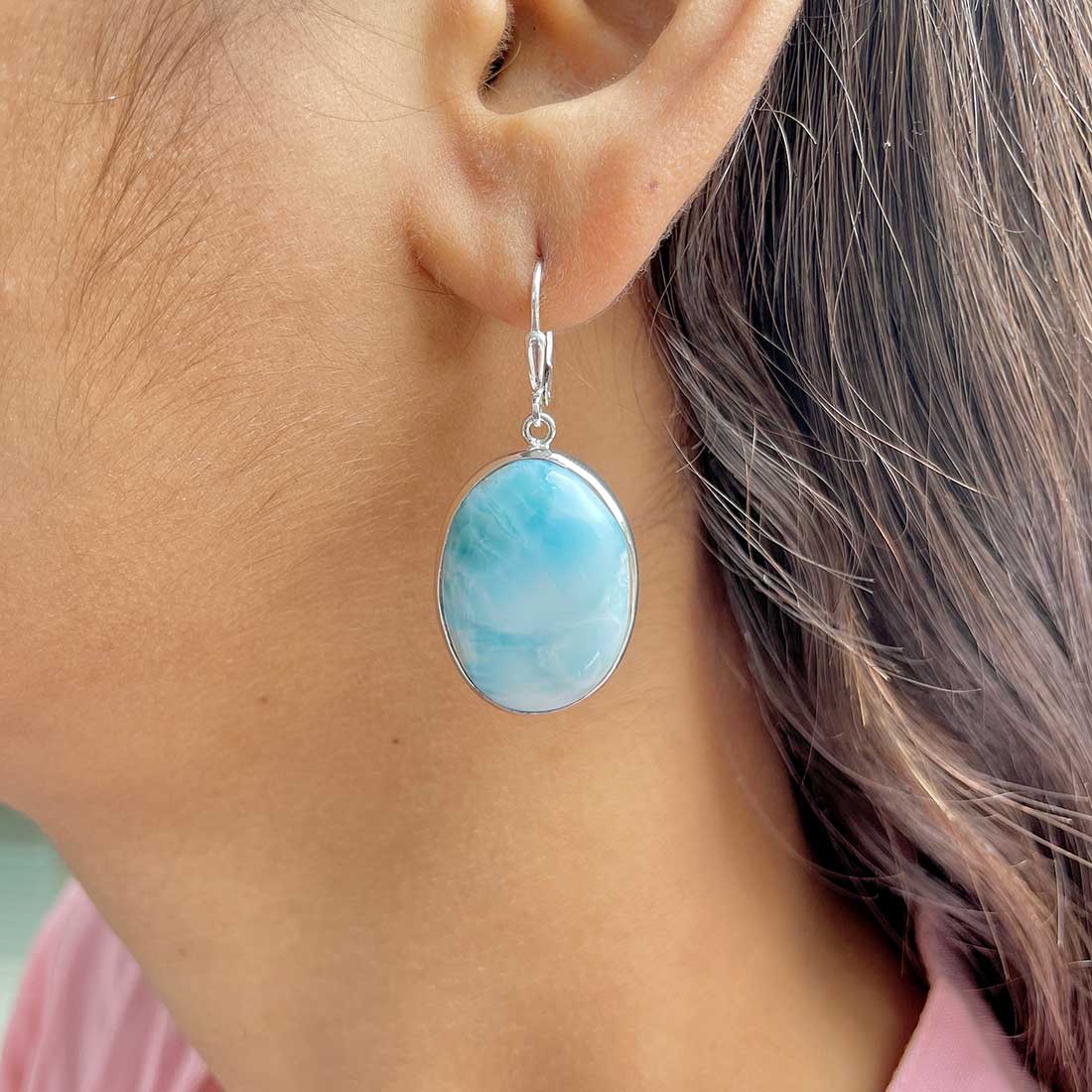 Larimar Earring-LAR-E-(263.)