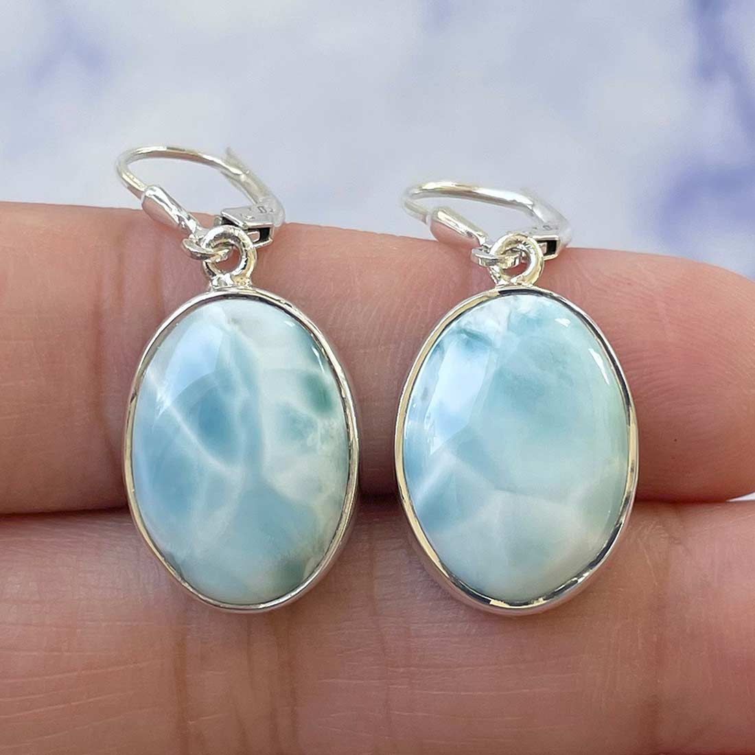 Larimar Earring-(LAR-E-30.)
