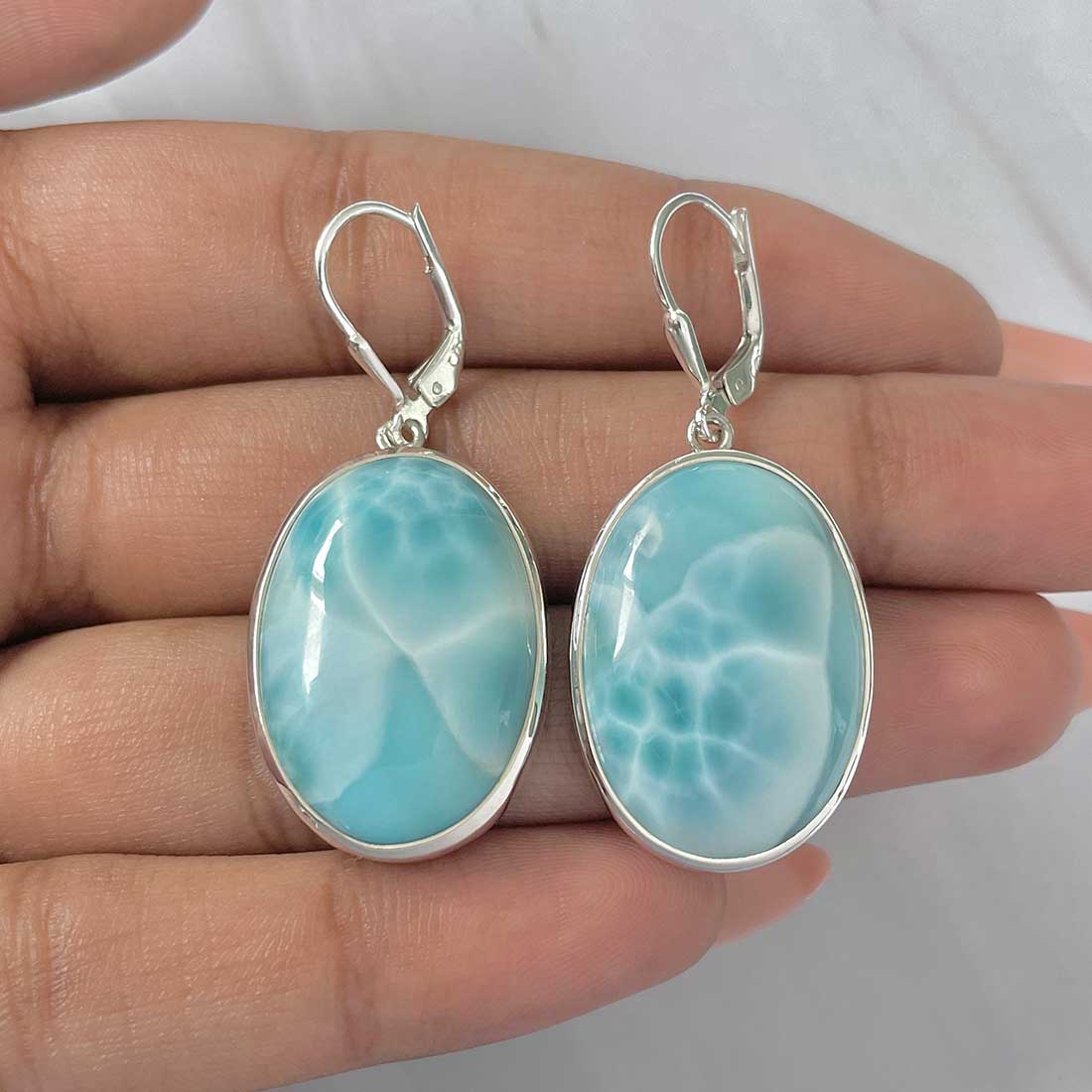 Larimar Earring-(LAR-E-303.)