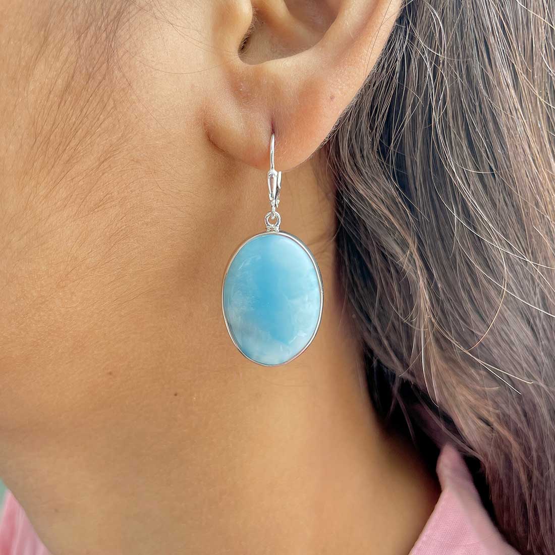 Larimar Earring-LAR-E-(310.)