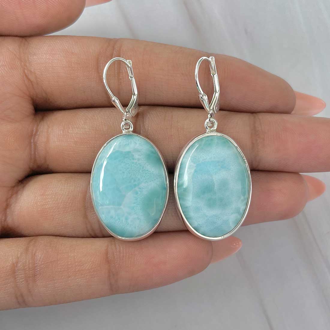 Larimar Earring-LAR-E-(317.)