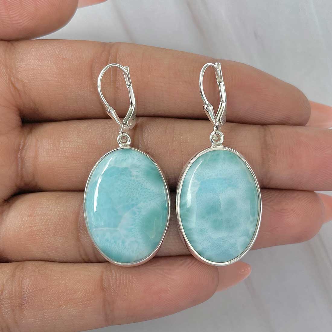 Larimar Earring-LAR-E-(317.)