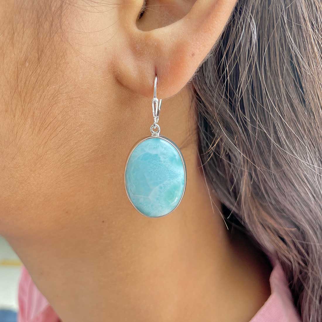 Larimar Earring-LAR-E-(317.)