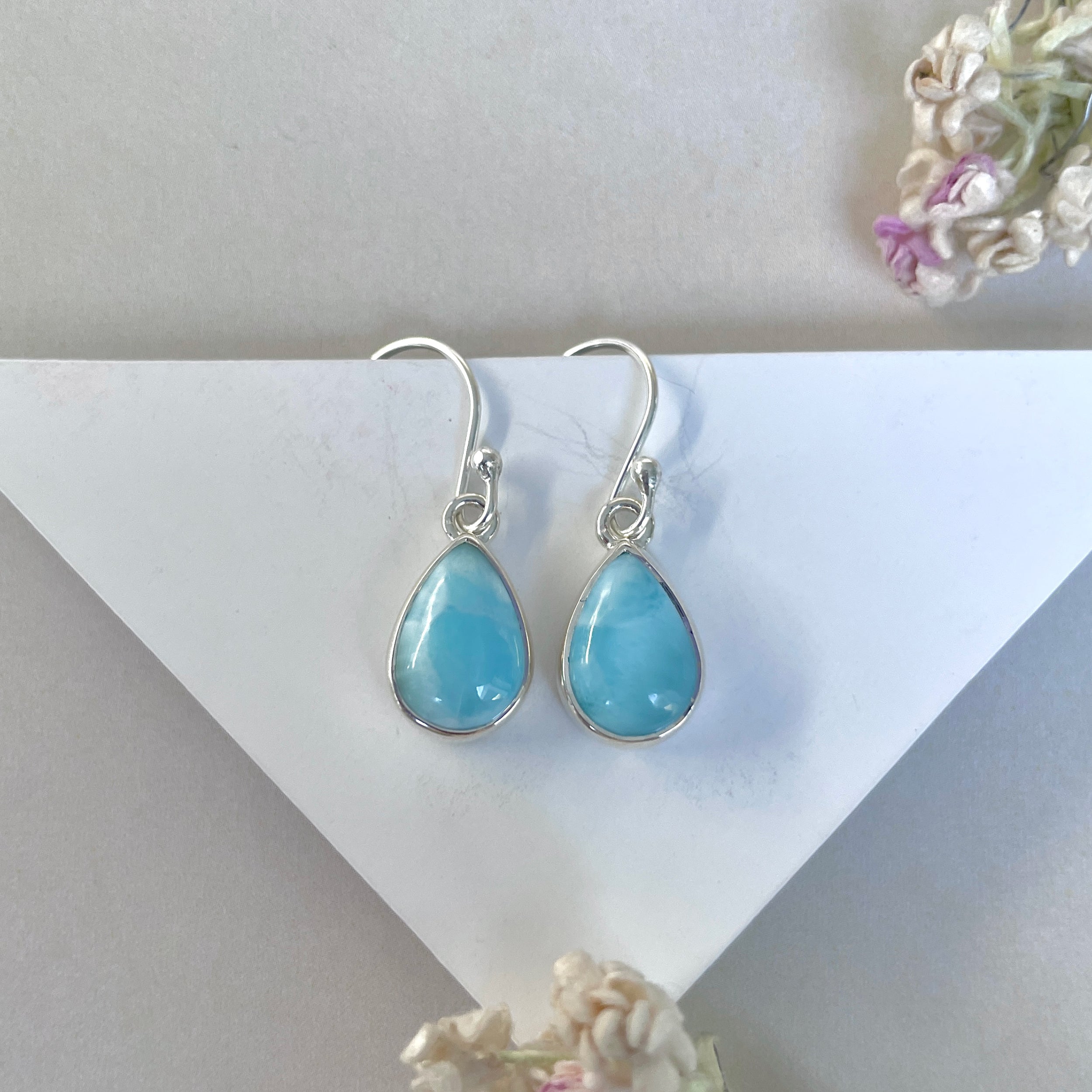 Larimar Earring-(LAR-E-3591.)