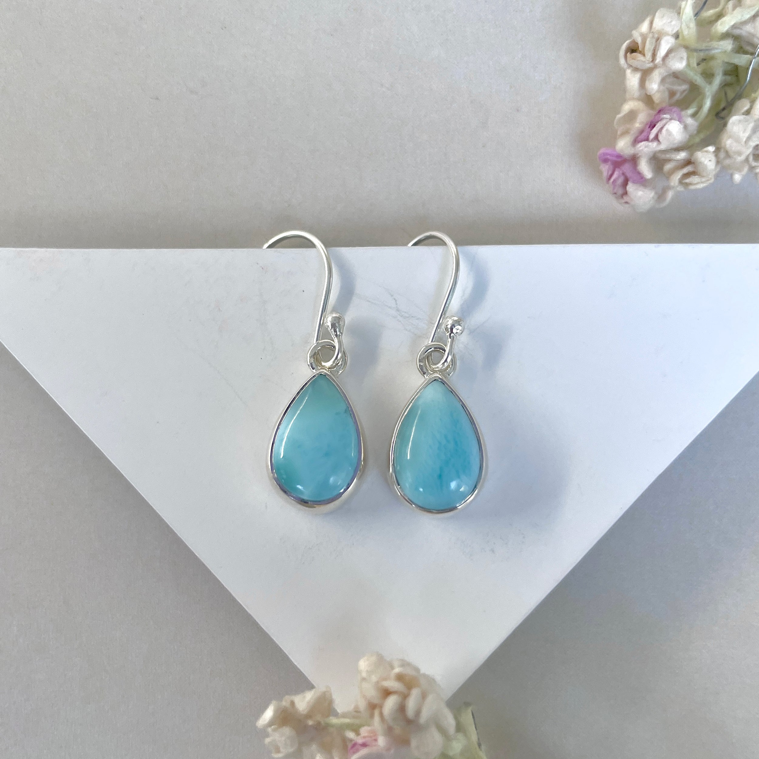 Larimar Earring-(LAR-E-3594.)