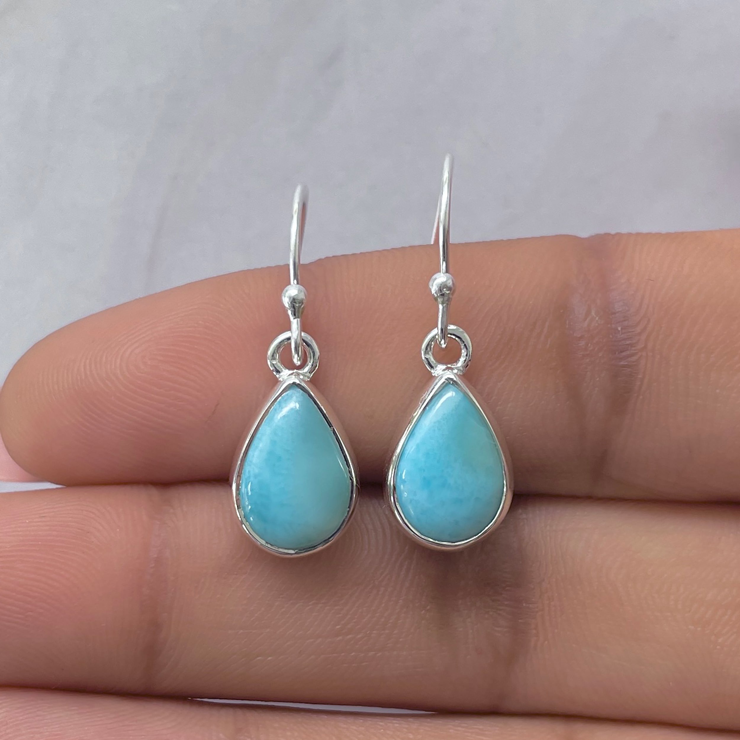 Larimar Earring-(LAR-E-3597.)