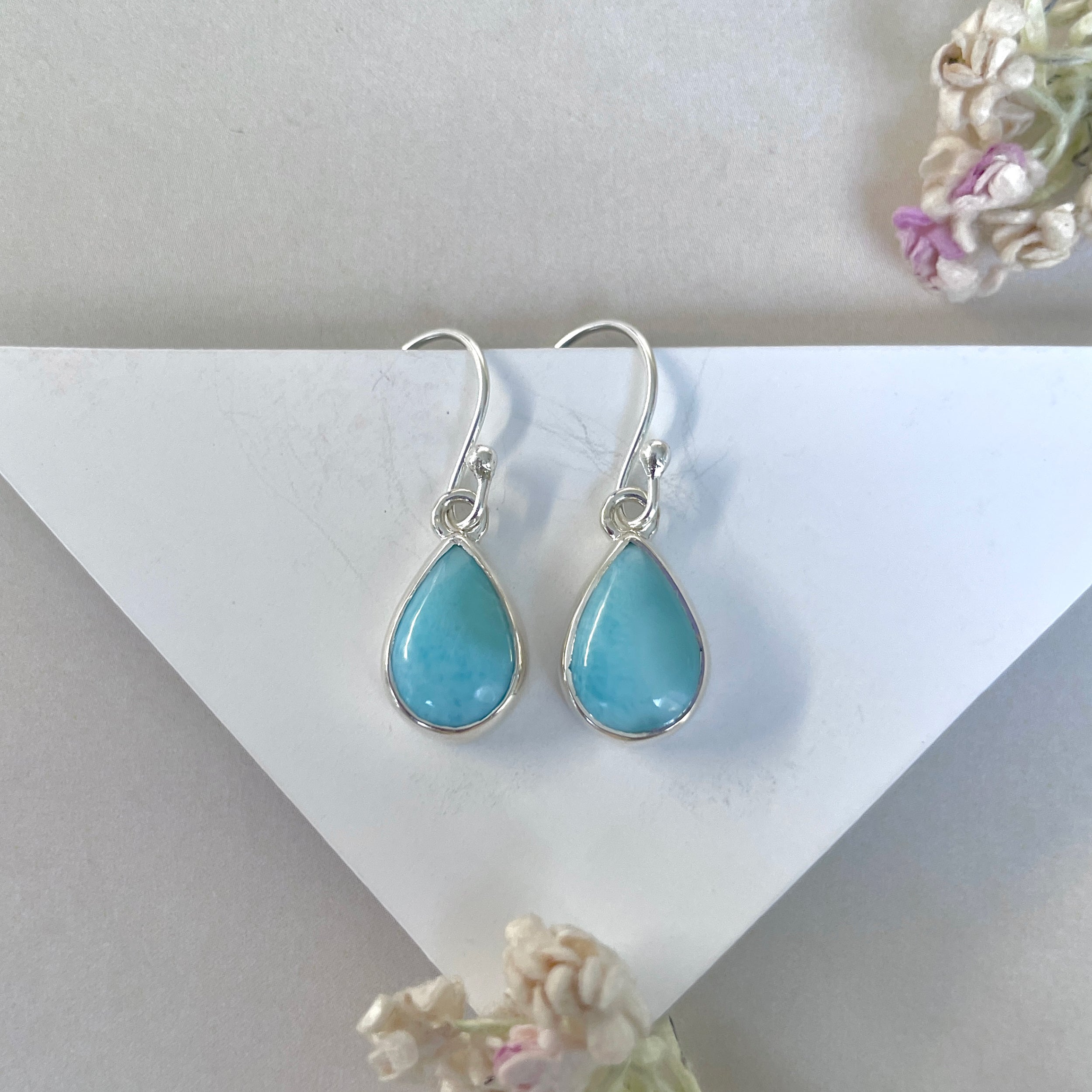 Larimar Earring-(LAR-E-3597.)