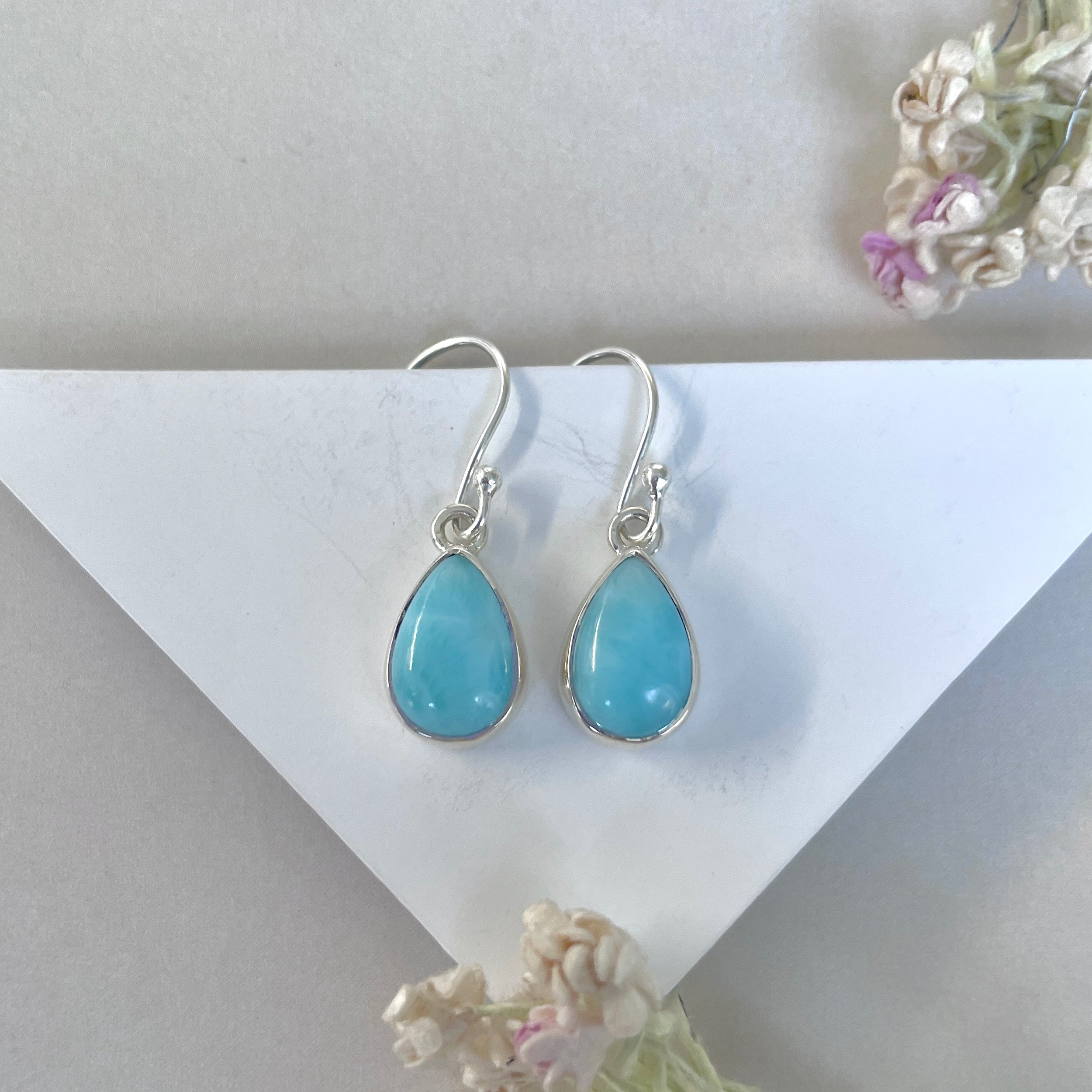 Larimar Earring-(LAR-E-3598.)