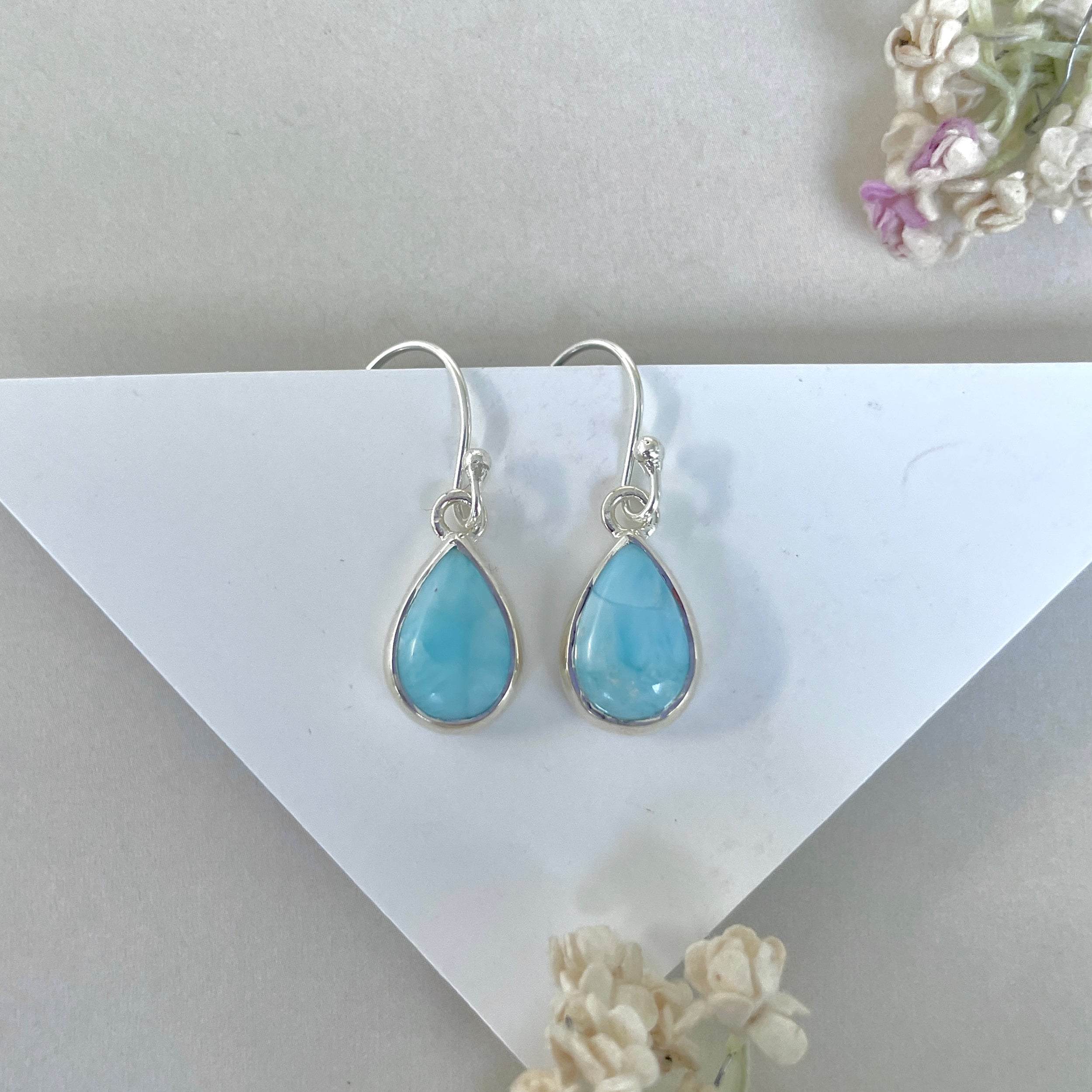 Larimar Earring-(LAR-E-3599.)