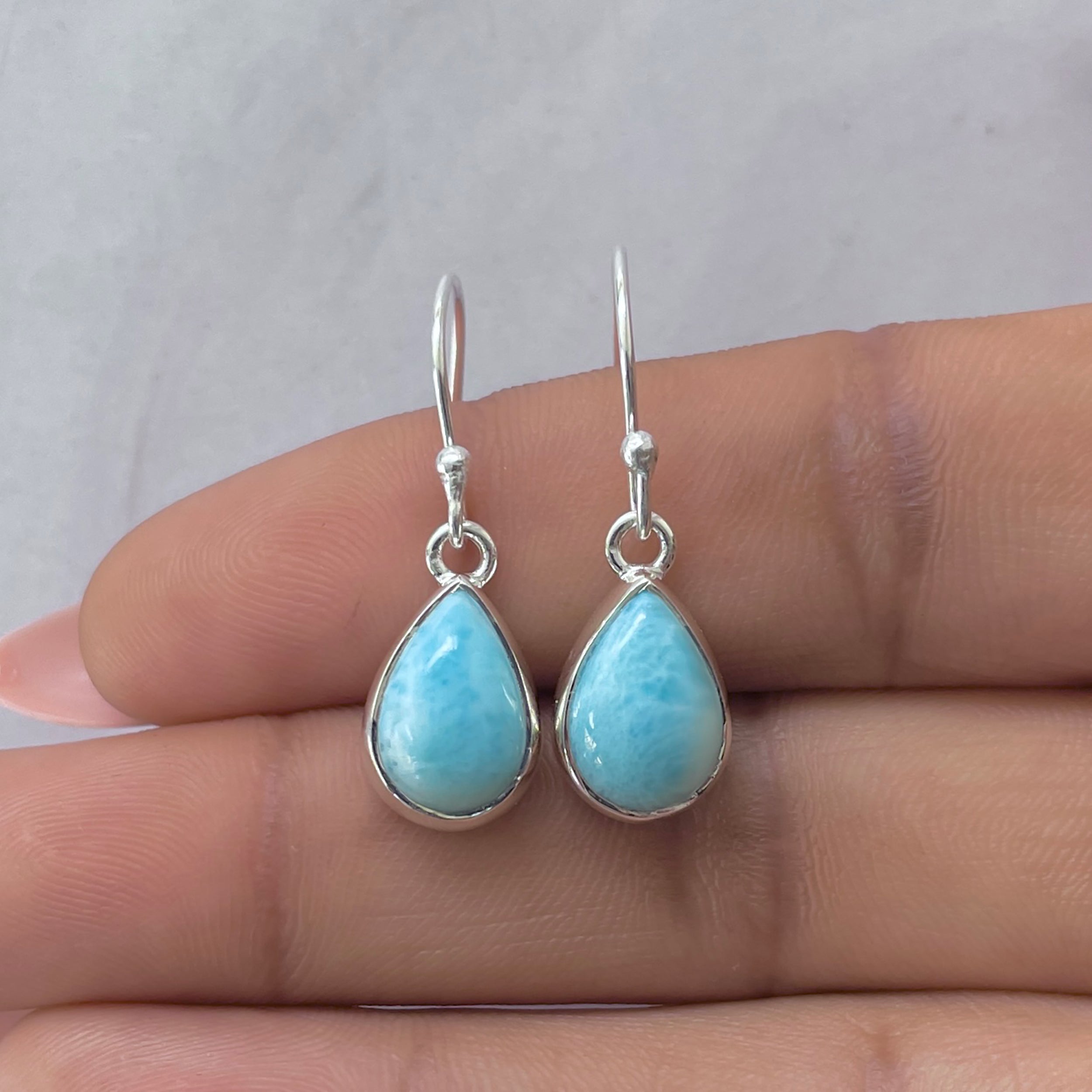 Larimar Earring-(LAR-E-3600.)