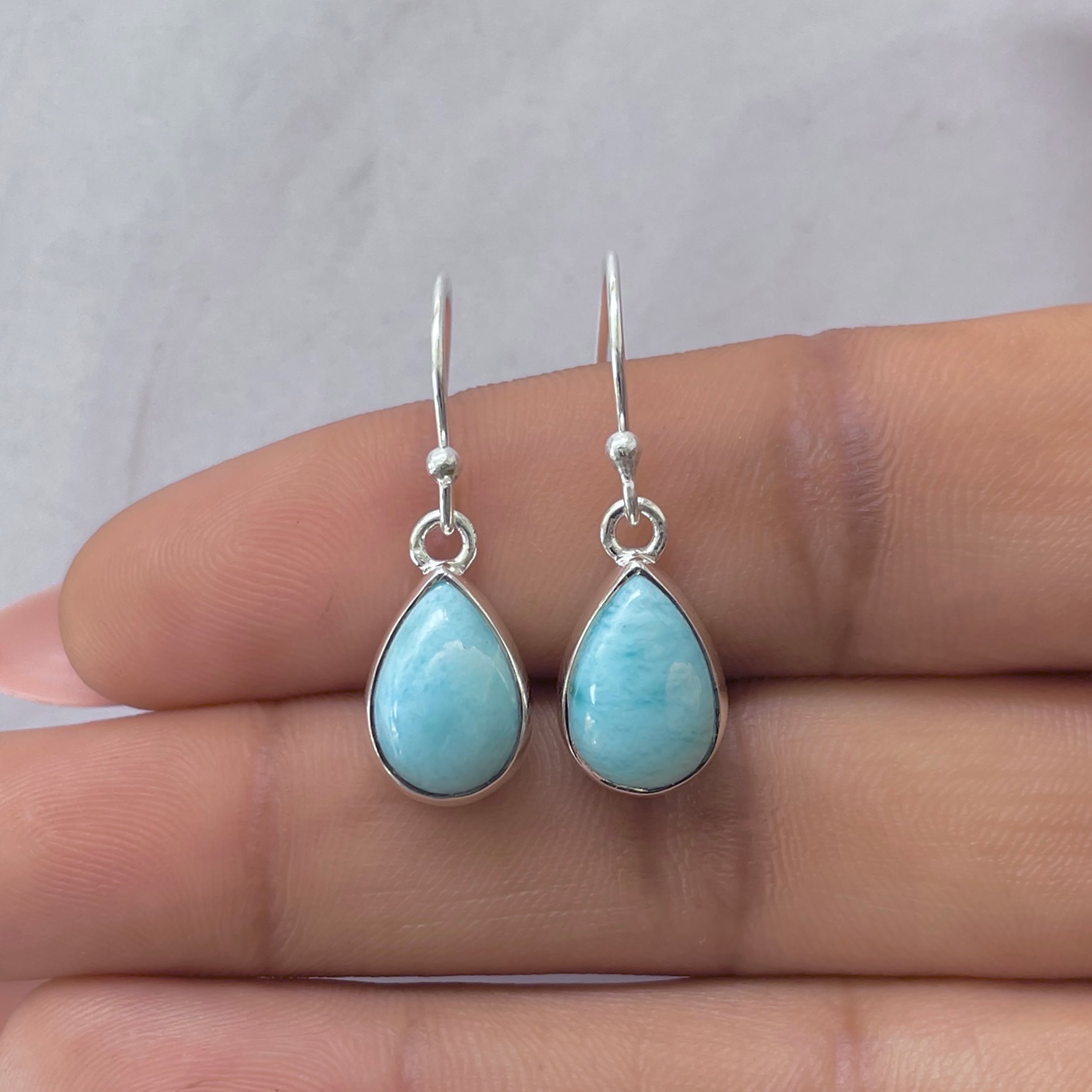 Larimar Earring-(LAR-E-3601.)