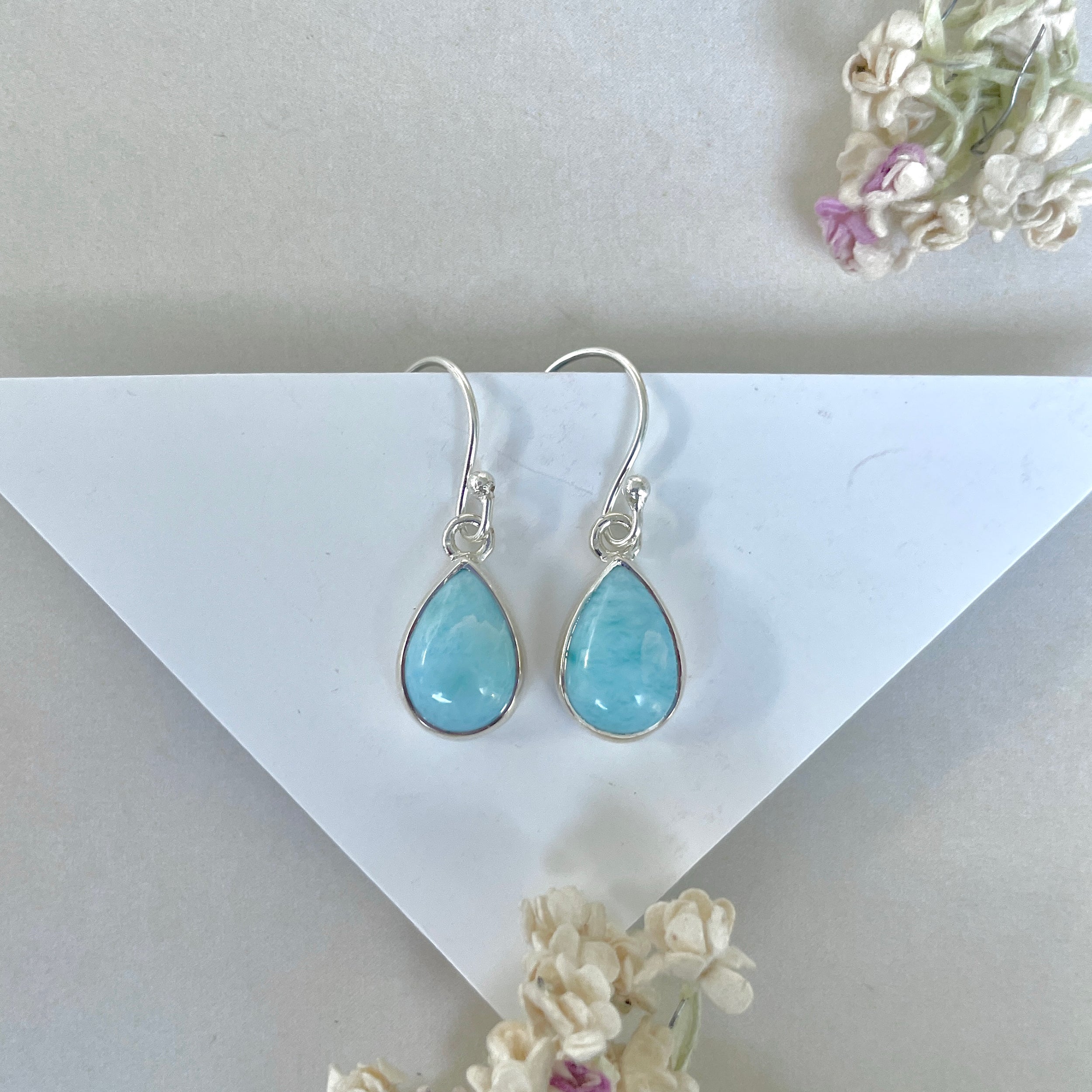 Larimar Earring-(LAR-E-3601.)