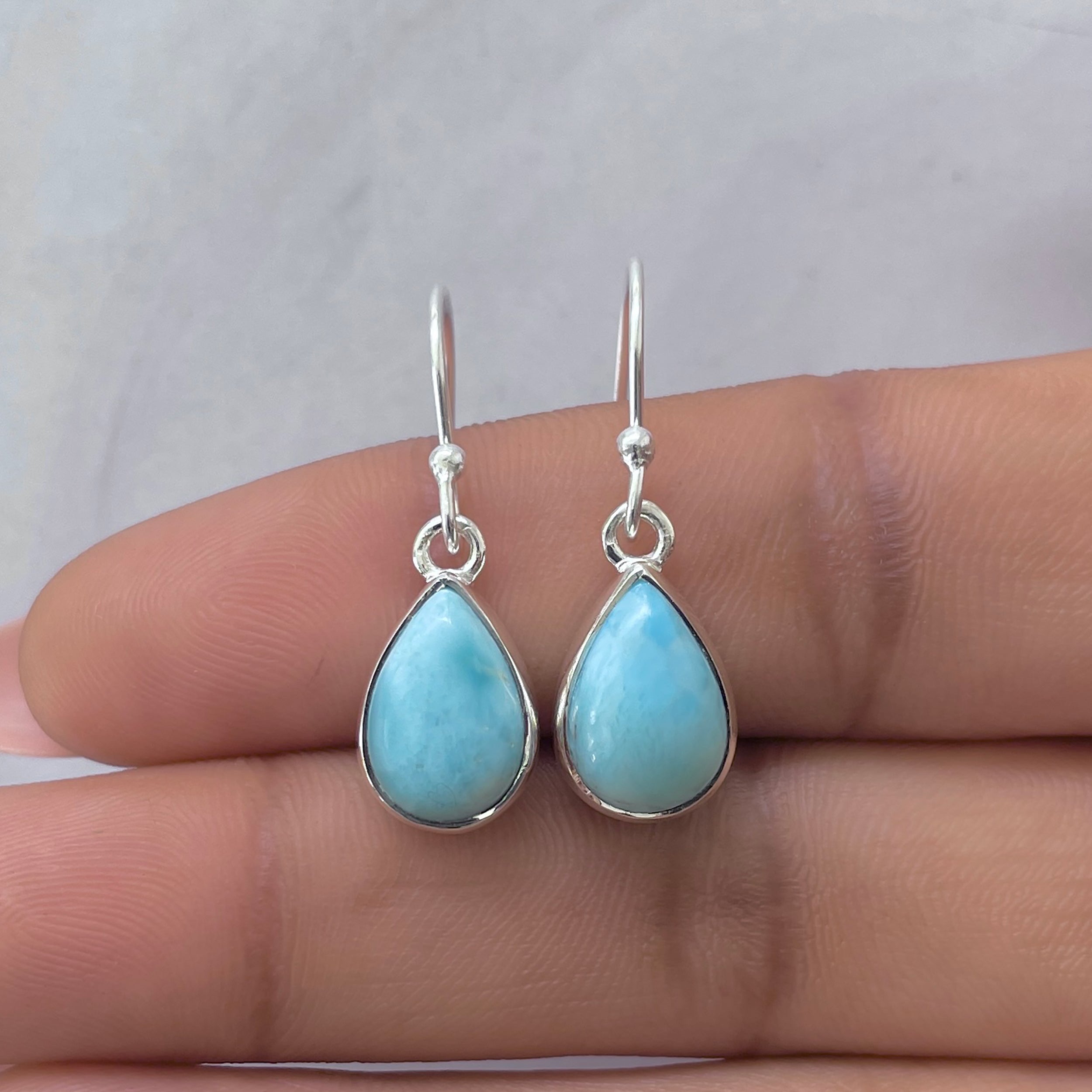 Larimar Earring-(LAR-E-3602.)