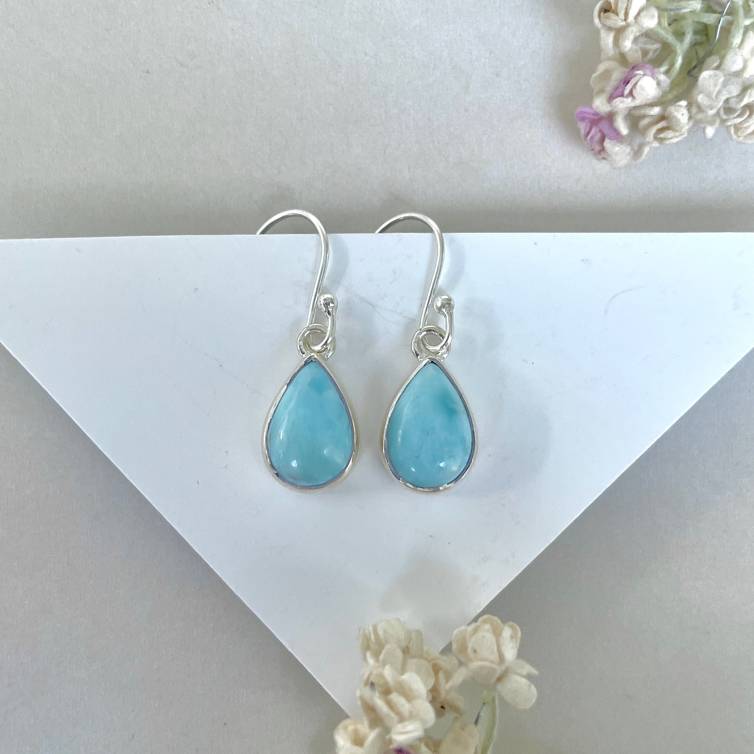 Larimar Earring-(LAR-E-3602.)
