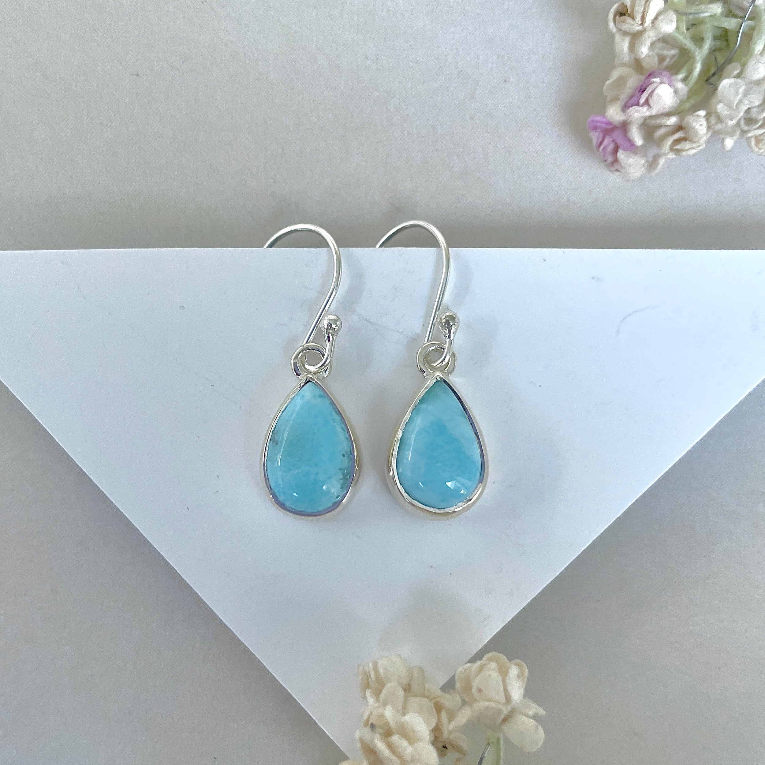 Larimar Earring-(LAR-E-3603.)