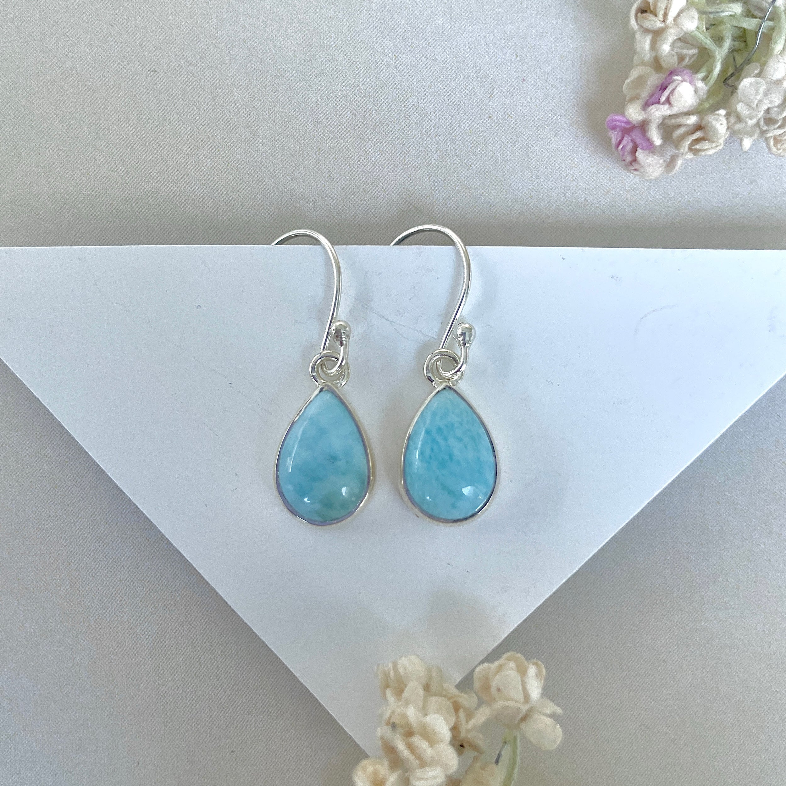 Larimar Earring-(LAR-E-3604.)