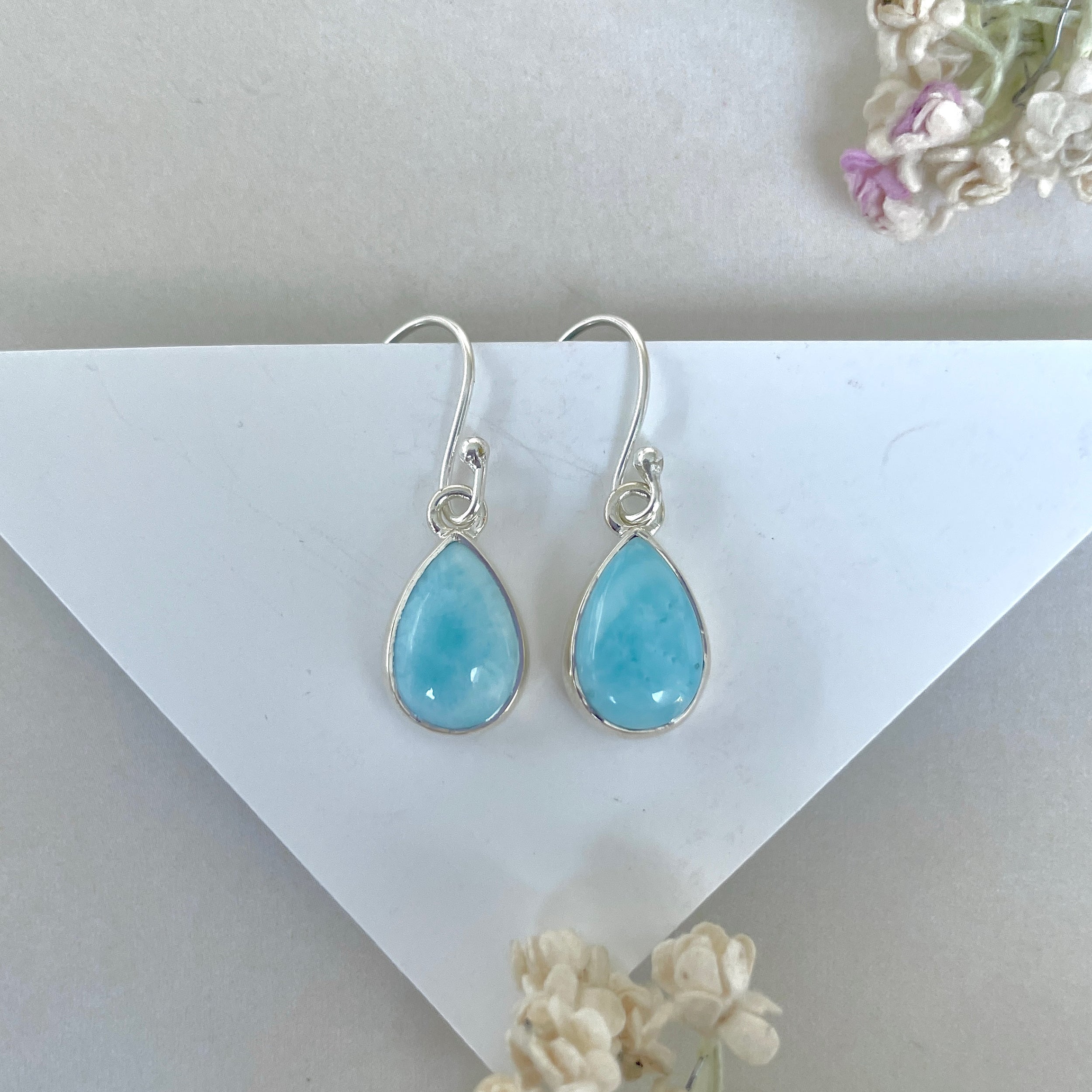Larimar Earring-(LAR-E-3605.)