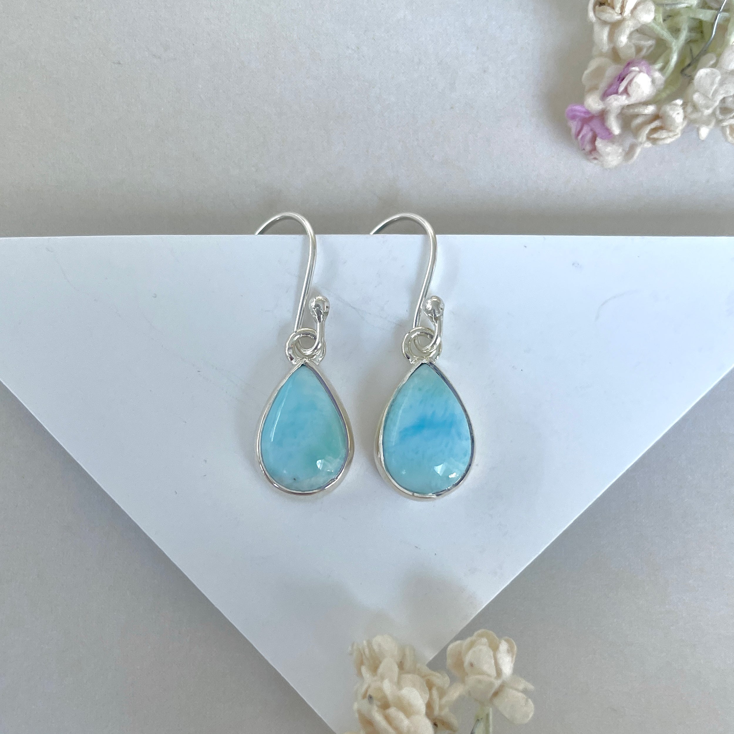Larimar Earring-(LAR-E-3606.)